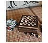 Matr Boomie Mini Chess and Checkers Wood Game Set, 2 of 2