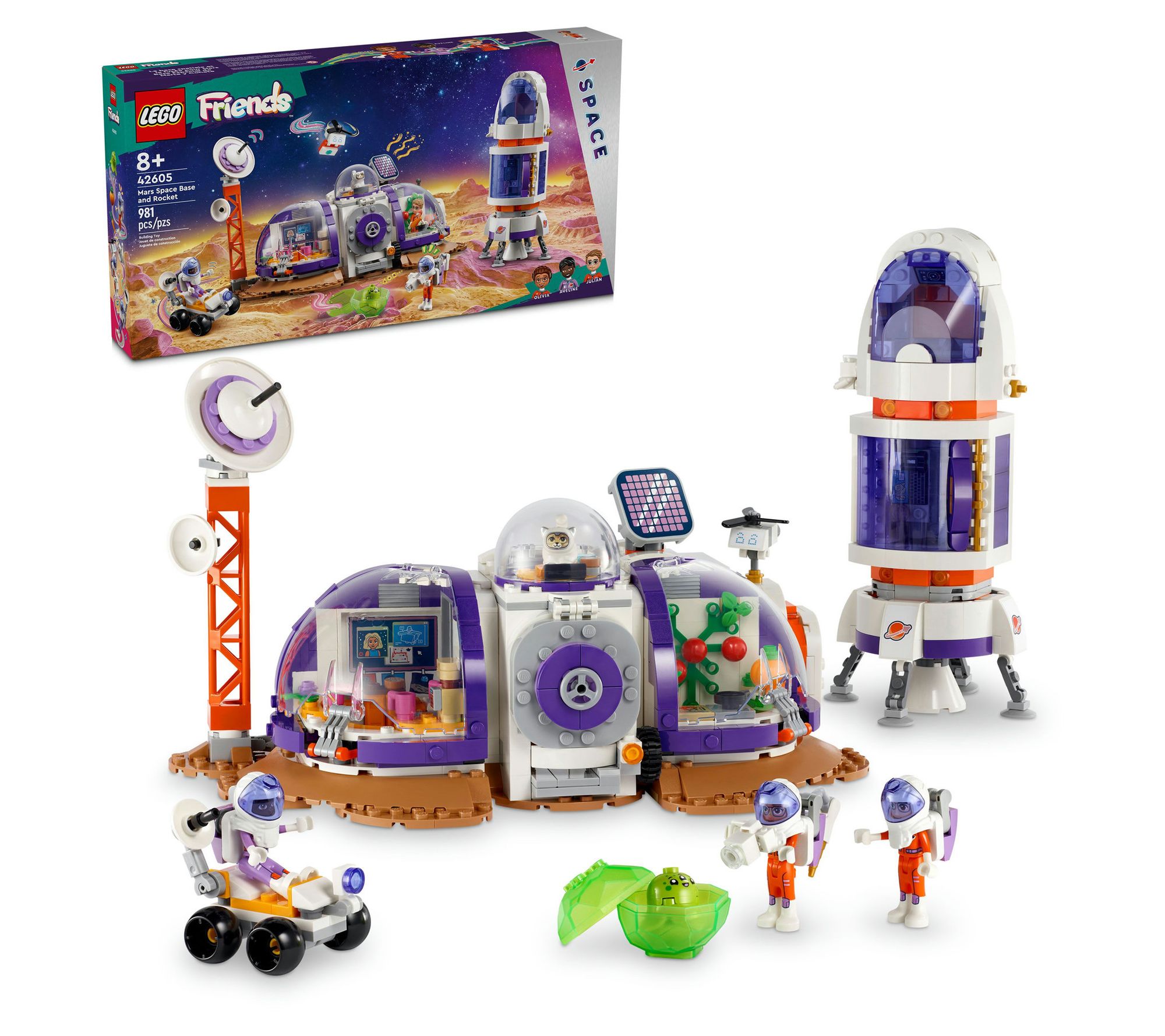 LEGO Friends Mars Space Base and Rocket Toy 42605 981 Pcs QVC