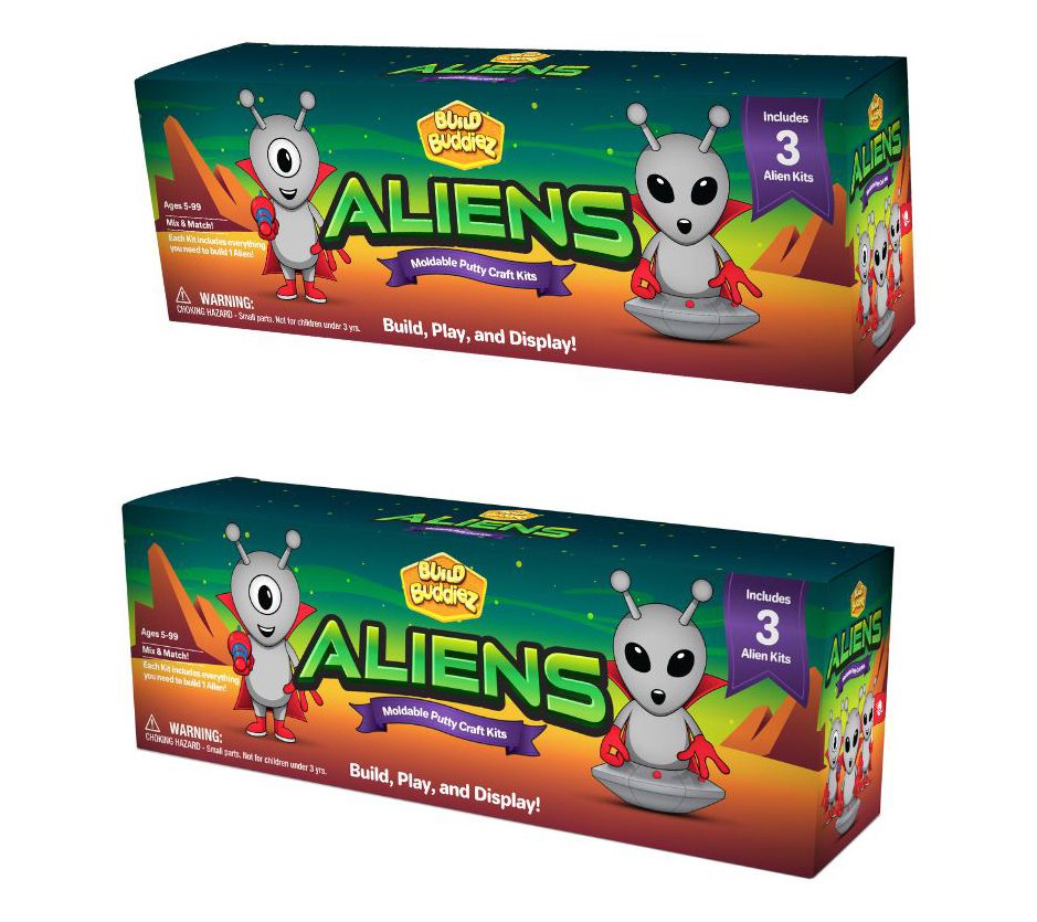 Build Buddiez Aliens Craft Kit - 6pk