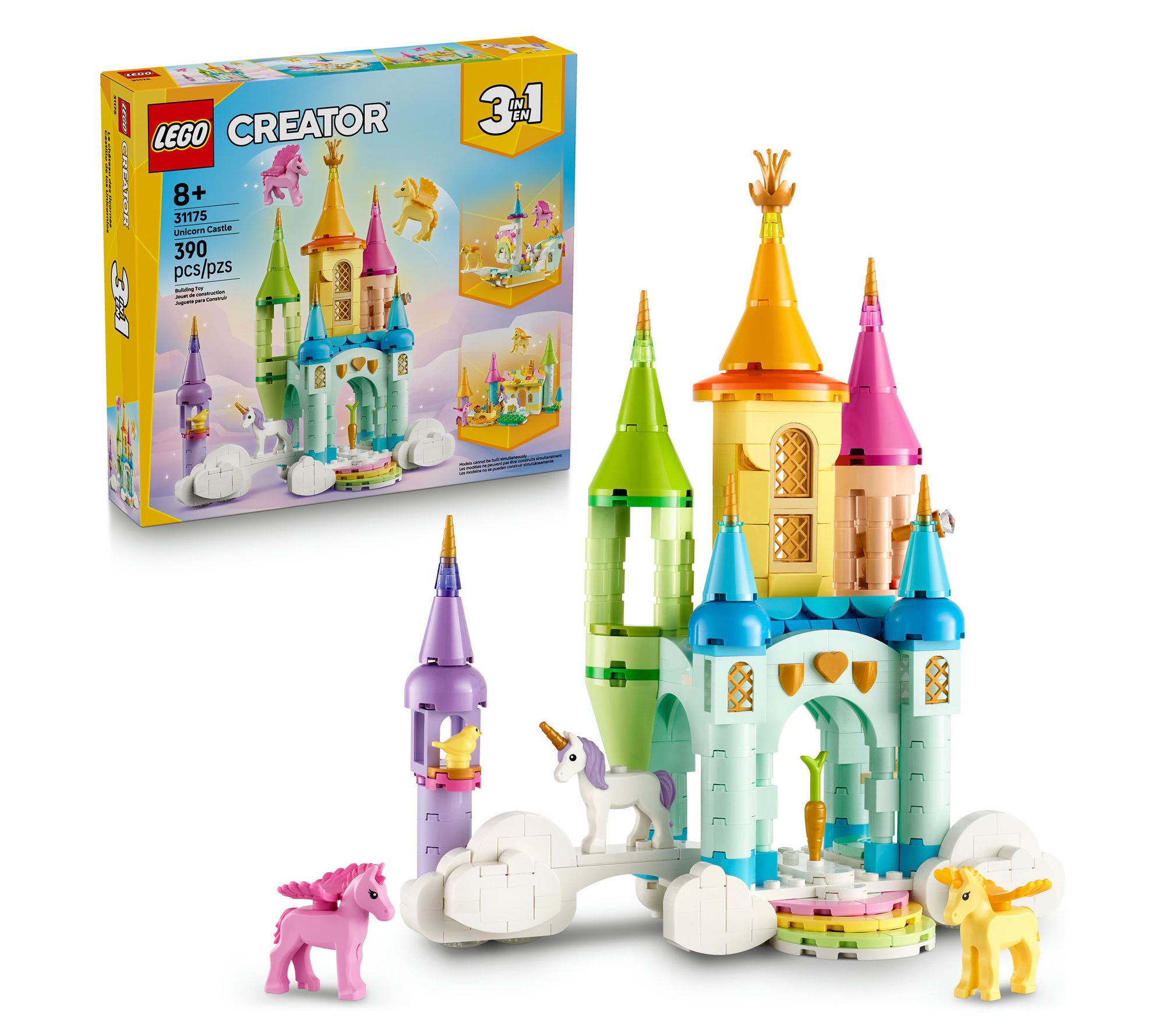 LEGO Creator 3in1 Unicorn Castle Toy Animals Playset and Room