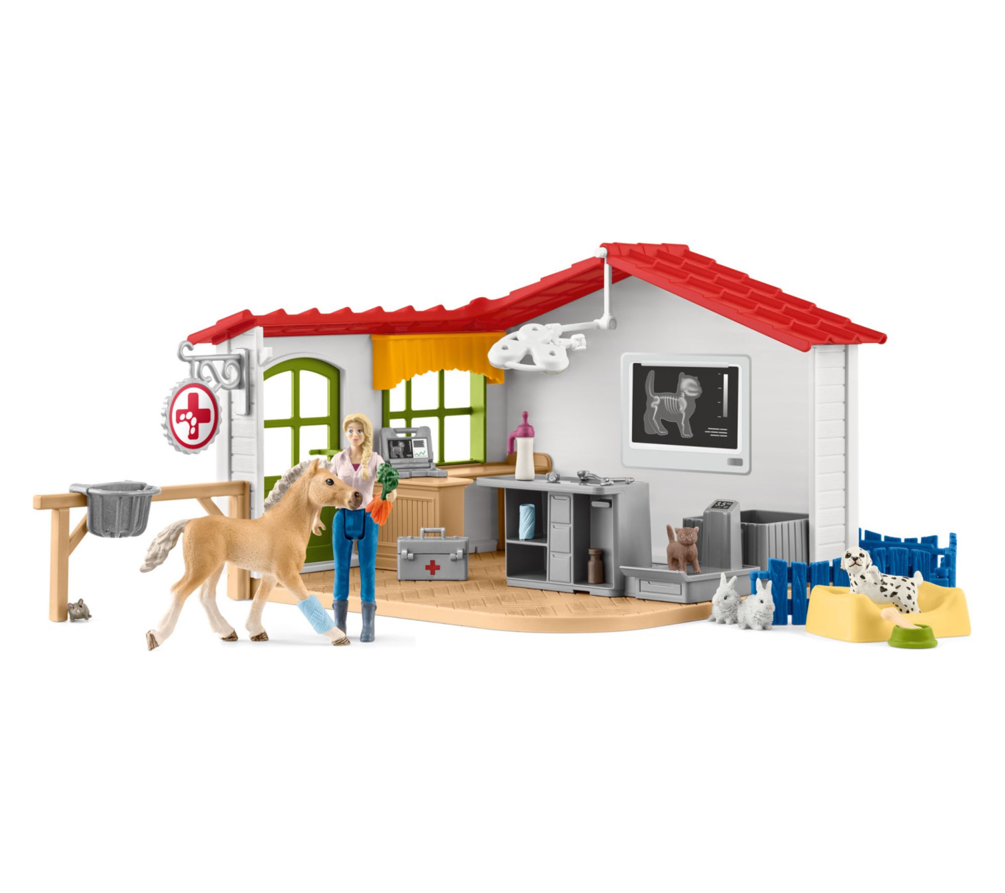 Schleich Farm World: Veterinarian Practice WithPets - 43pc
