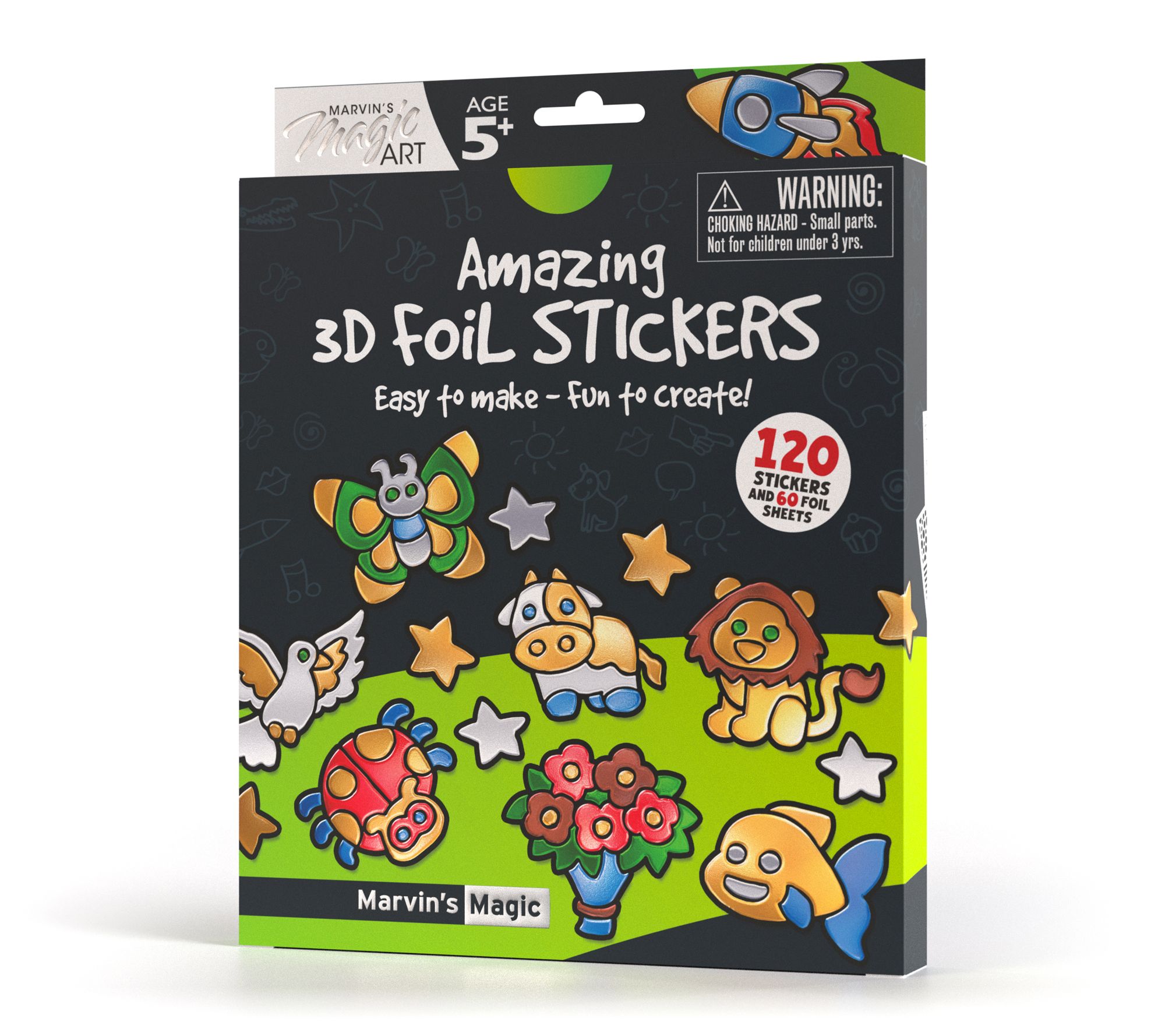 Marvin's Magic Amazing 3D Make Your Own Foil Stickers (120pc)