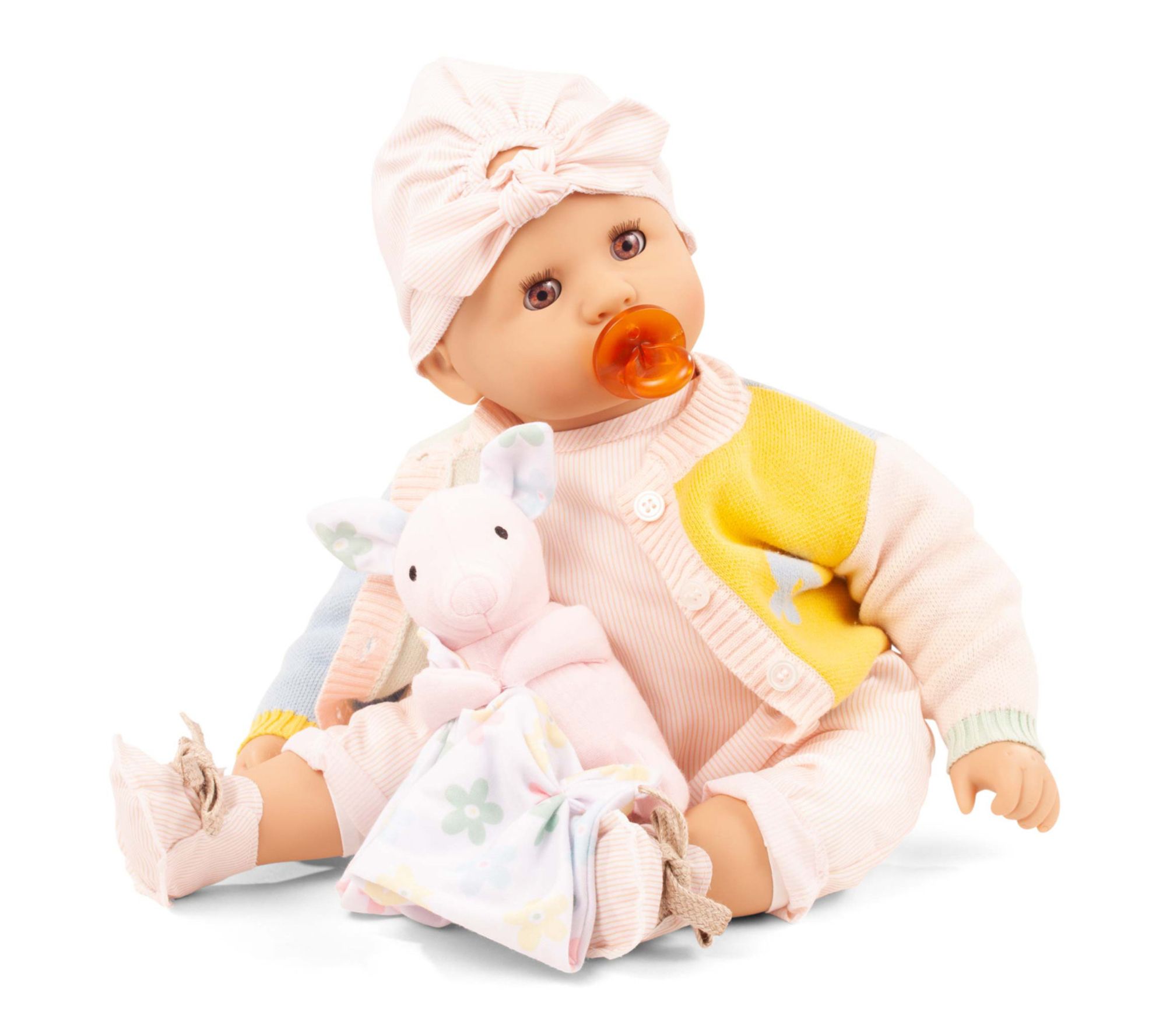 Gotz Cookie Fabspiel, 19" Baby Doll, Bunny Stuffed Animal