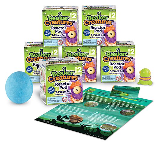 Learning Resources 6-pc Beaker Creatures Series2 Reactor Pods