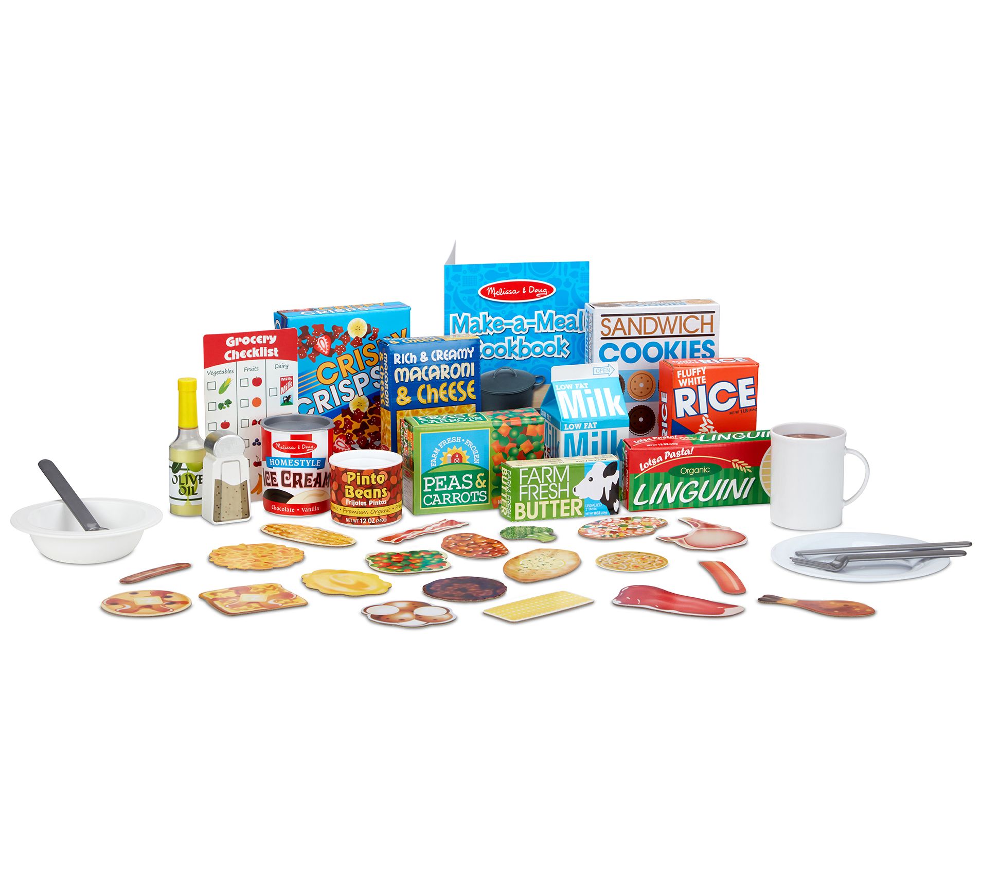 Melissa & Doug Deluxe Kitchen Cooking & Play Food 52-Piece Set