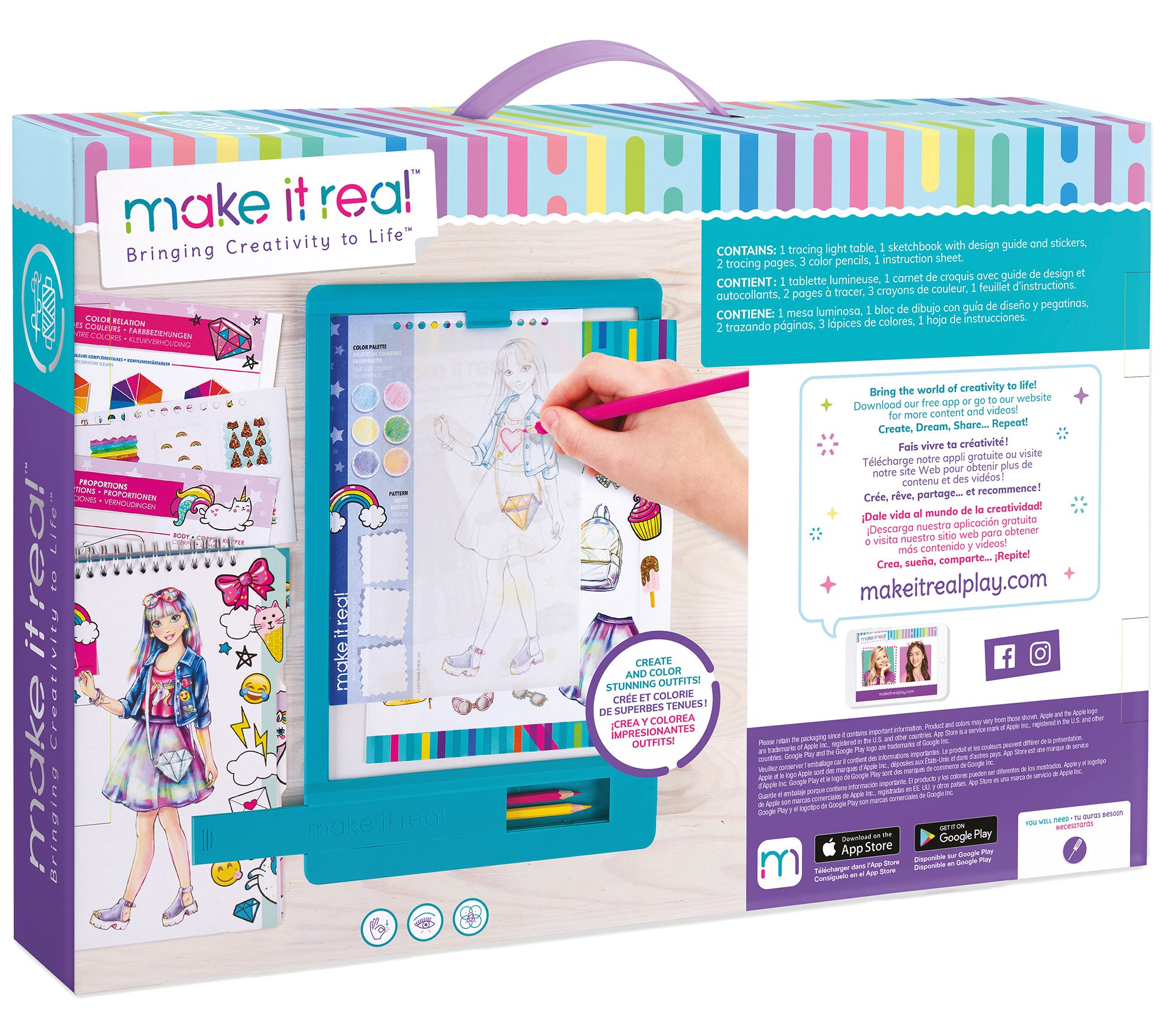Fashion Design Mega Set with Light Table - QVC.com
