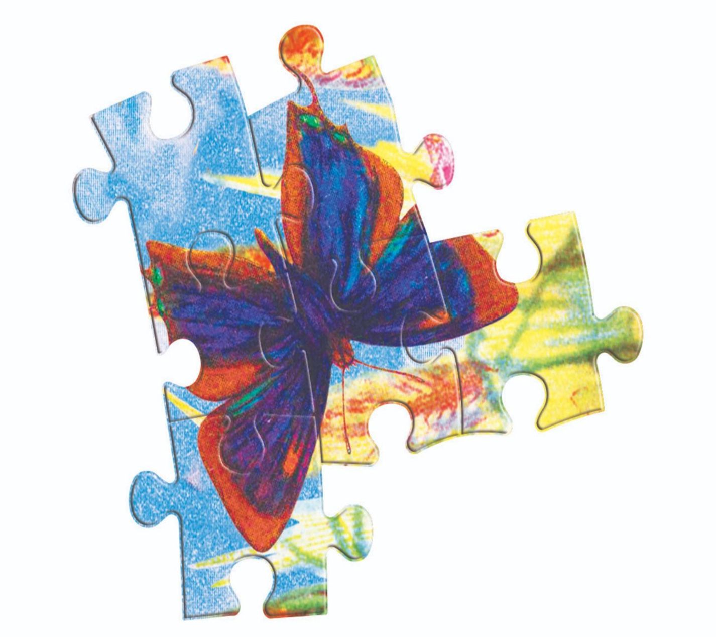 eeBoo Piece & Love Mushrooms and Butterflies 500 Piece Puzzle