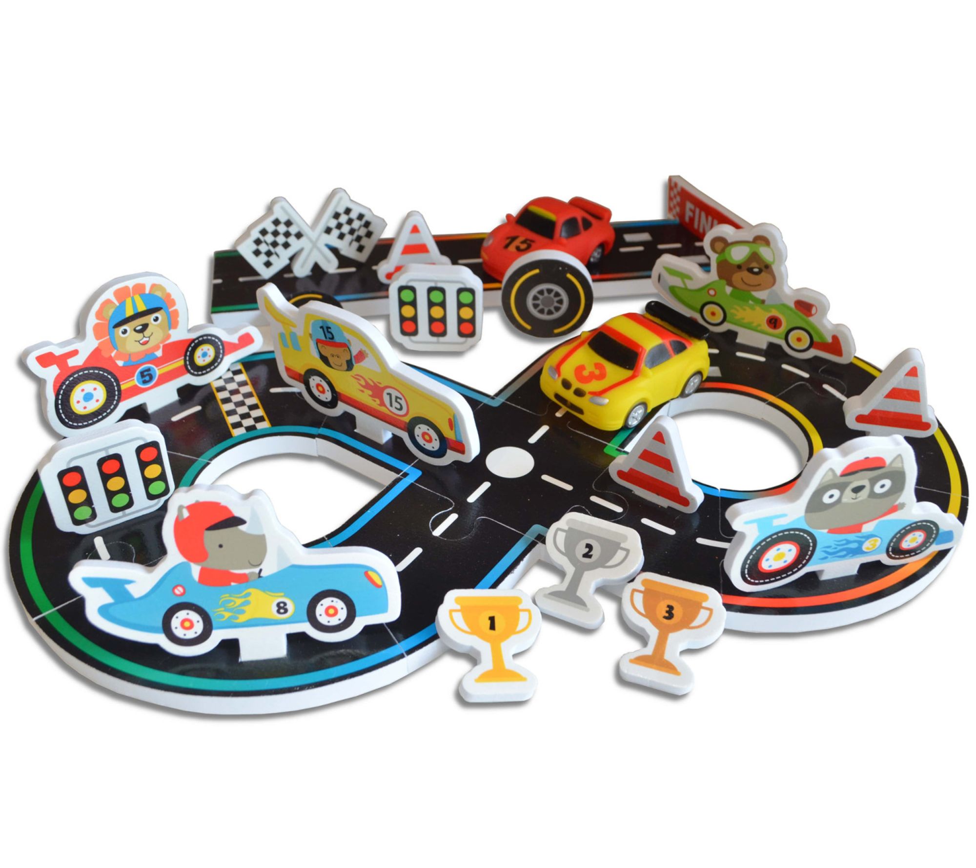 Buddy & Barney Bath Time Grand Prix Floating Racetrack