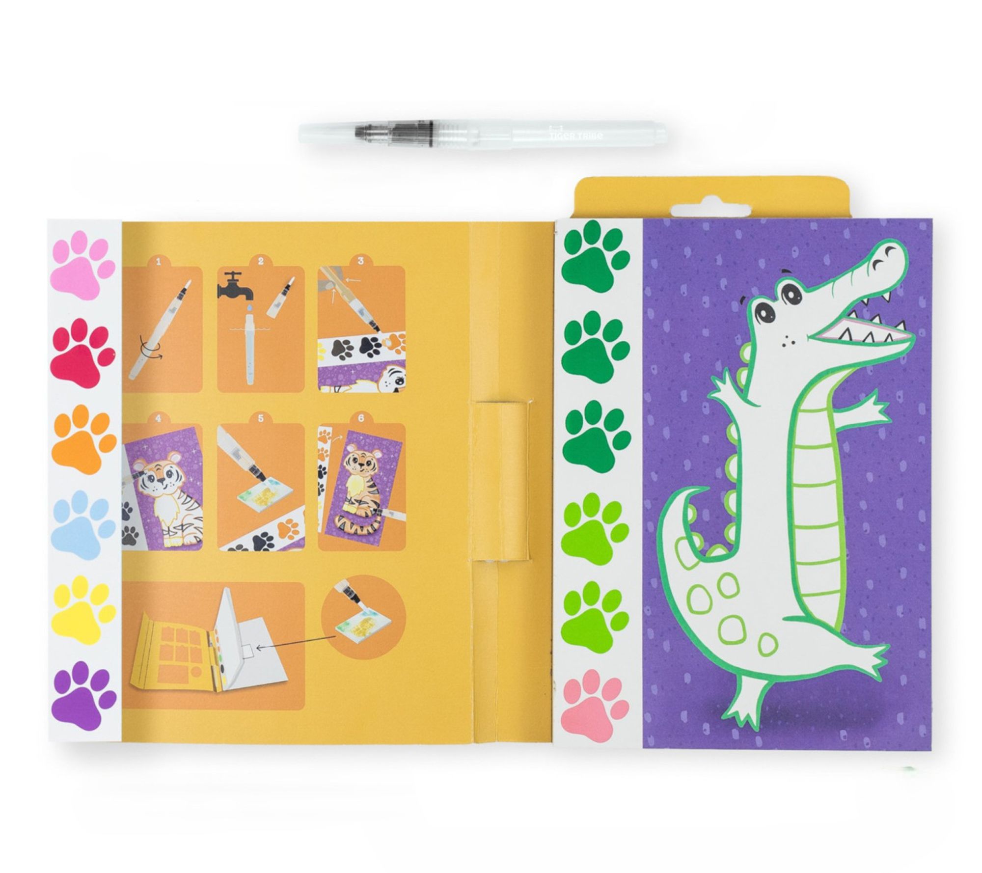 Tiger Tribe Wild Animals All in 1 Watercolor Art Set