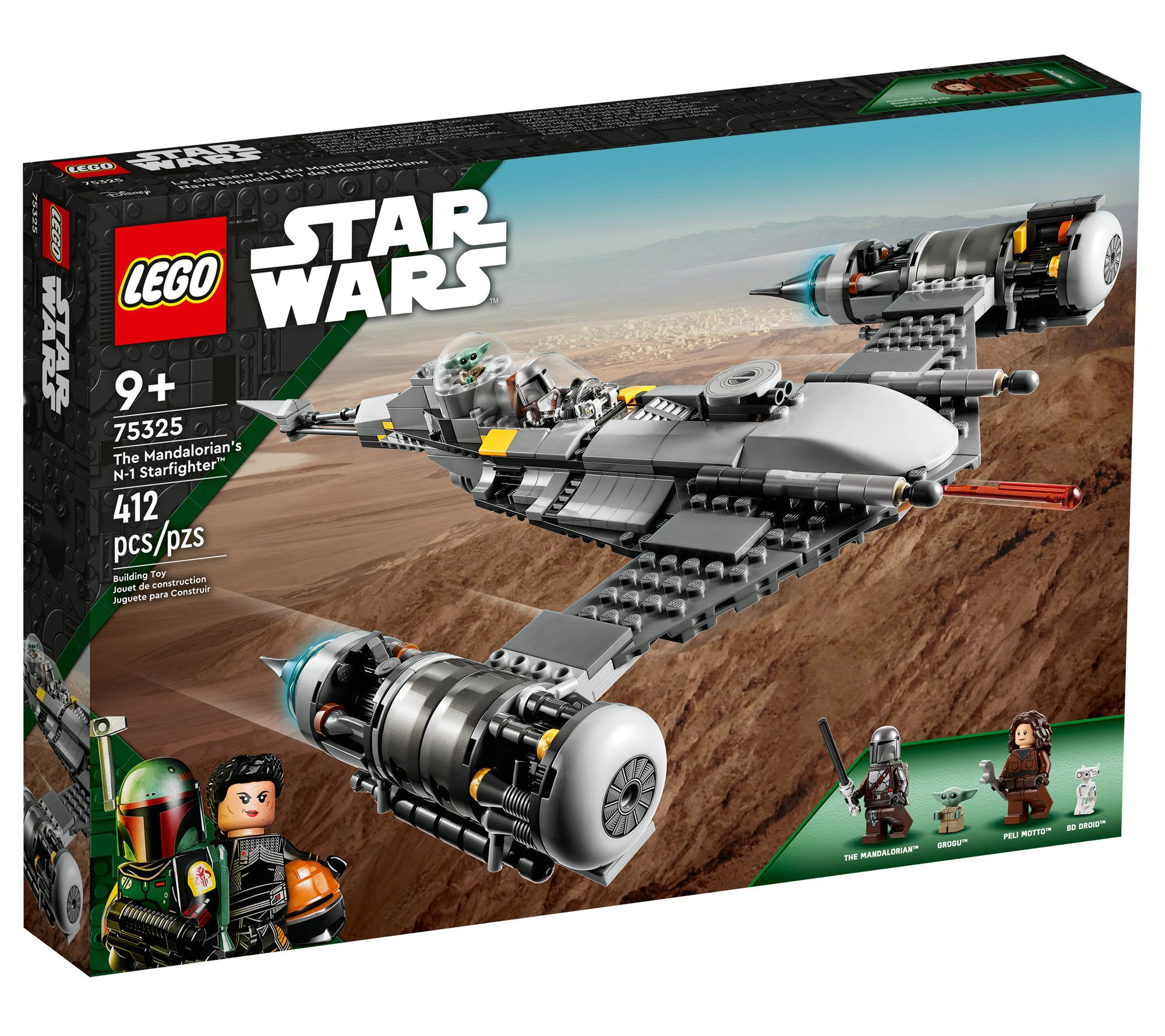 ブラックオーシャン　50s LEGO Star Wars The Mandalorian's N-1 Starfighter 75325 - QVC.com