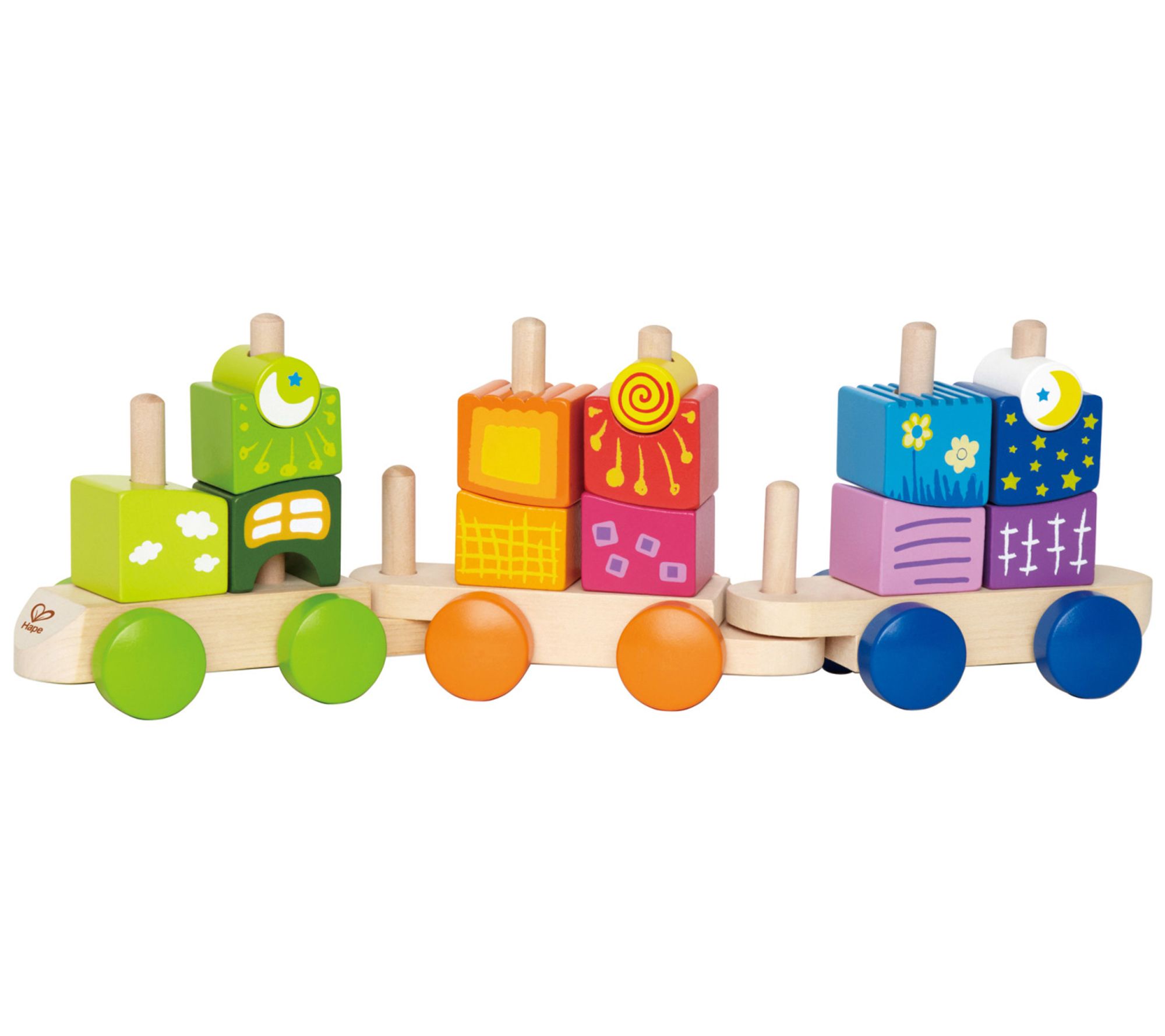 Hape Fantasia Block Train Wooden Sorting & Stacking Toy