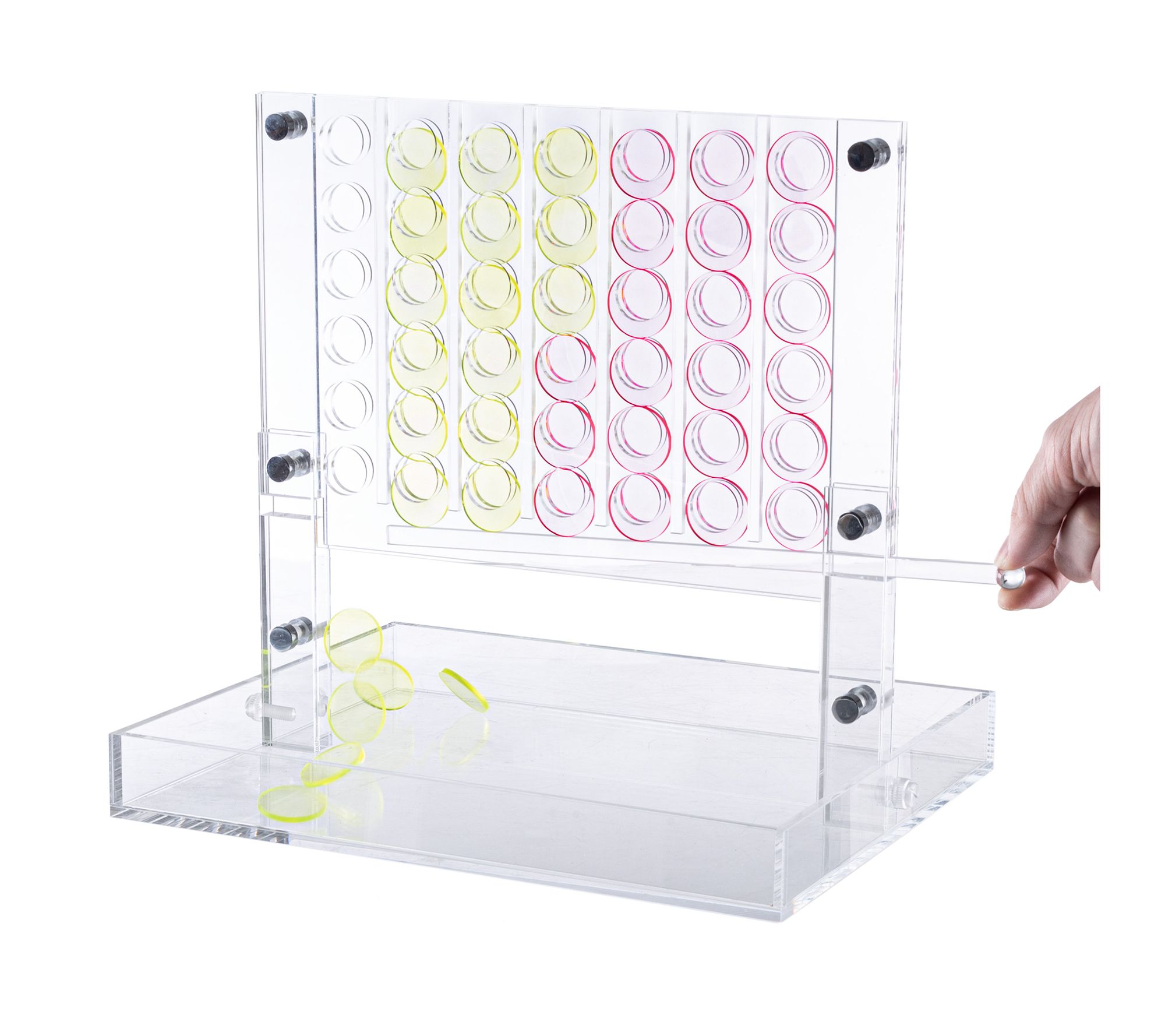 Trademark Acrylic 4 in a Row Strategy Game