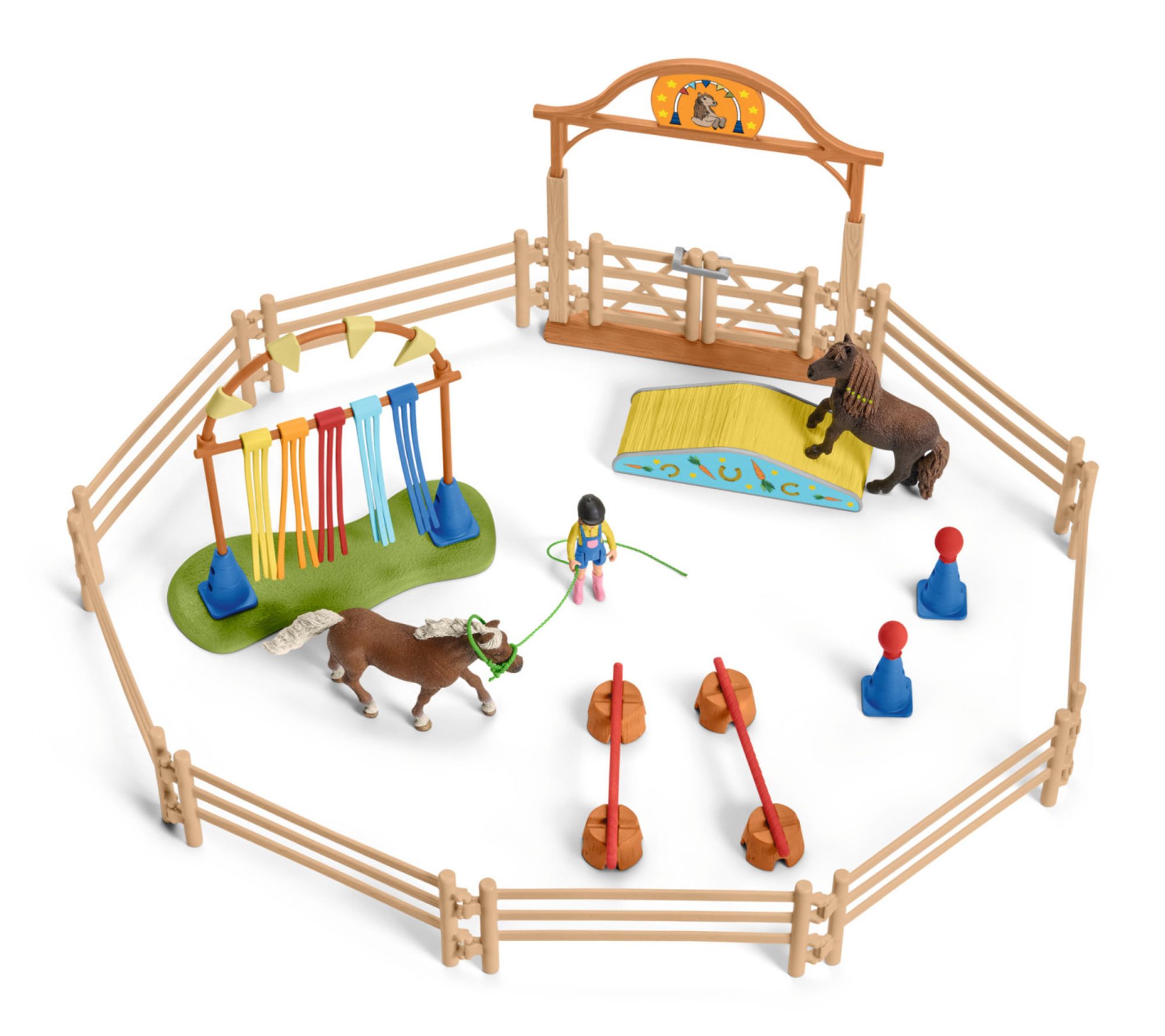 Schleich Farm World: Pony Agility Training Setw/ Horse