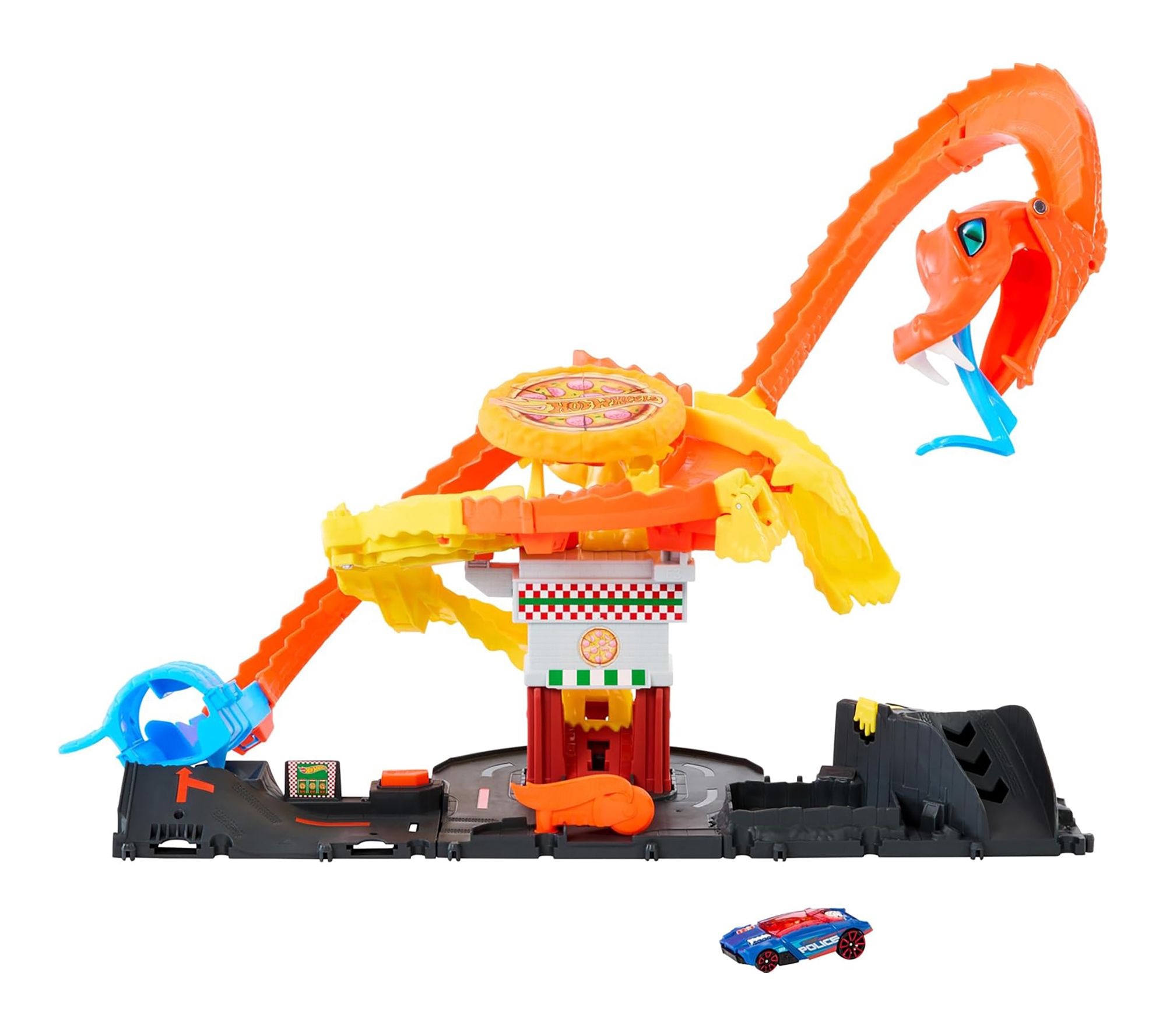 Mattel Hot Wheels City Pizza Slam Cobra Attack Playset