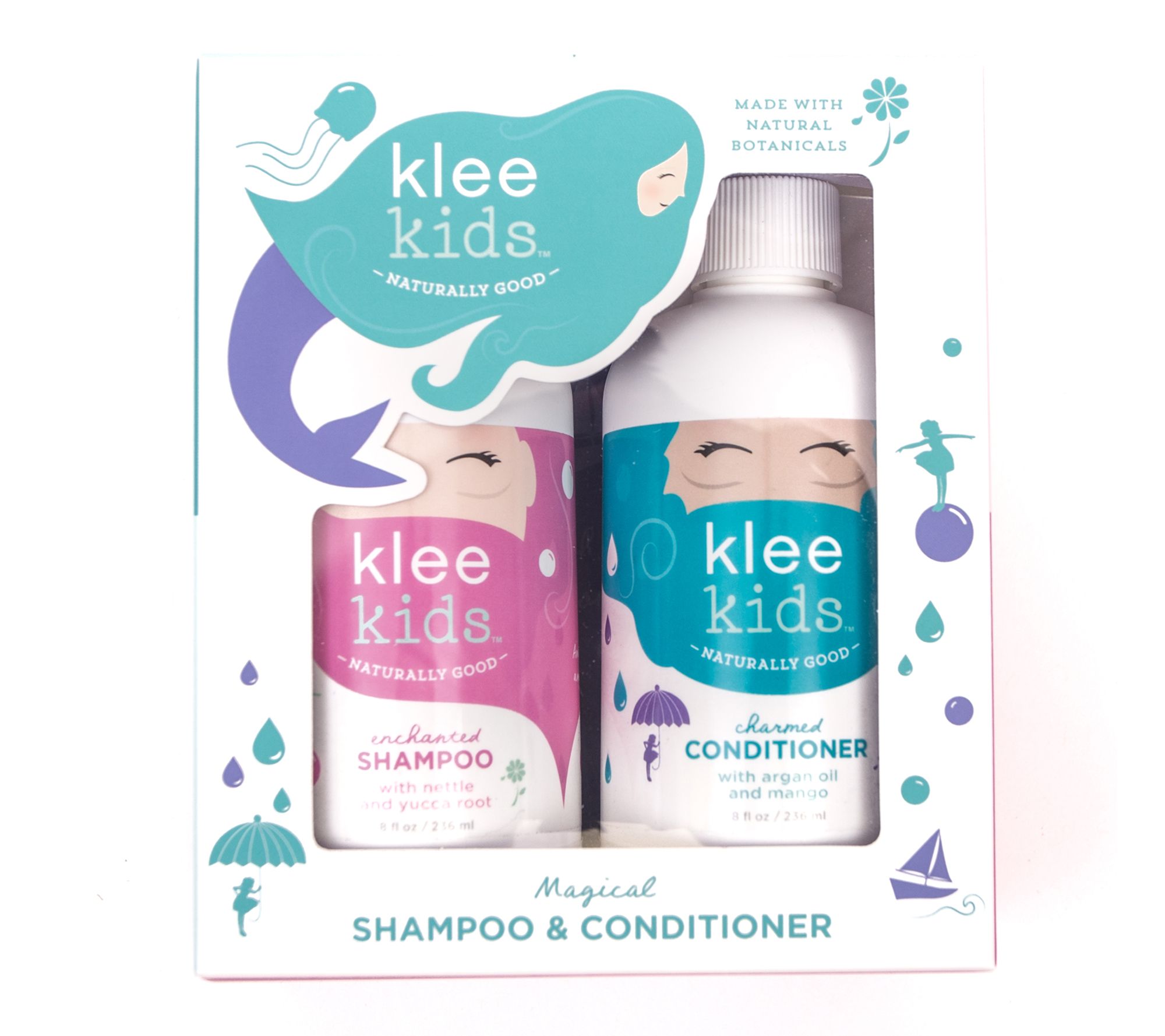 Klee Naturals' Kids Enchanted Shampoo & Conditioner, 8 oz each