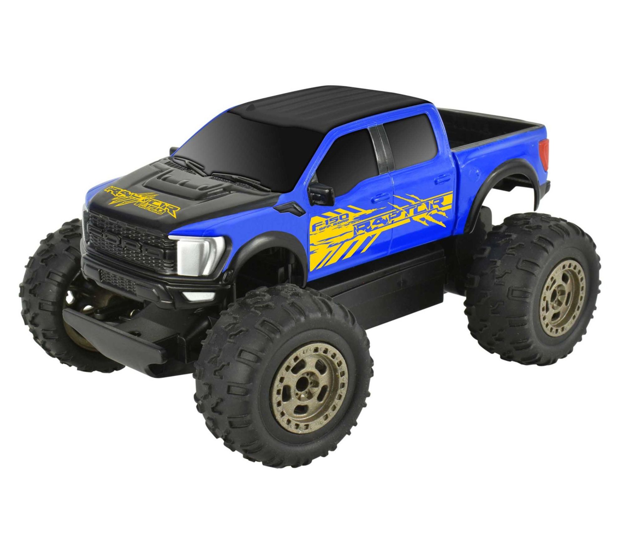 Taiyo: Ford Raptor RC - Blue & Yellow, 1:22 Scale Truck