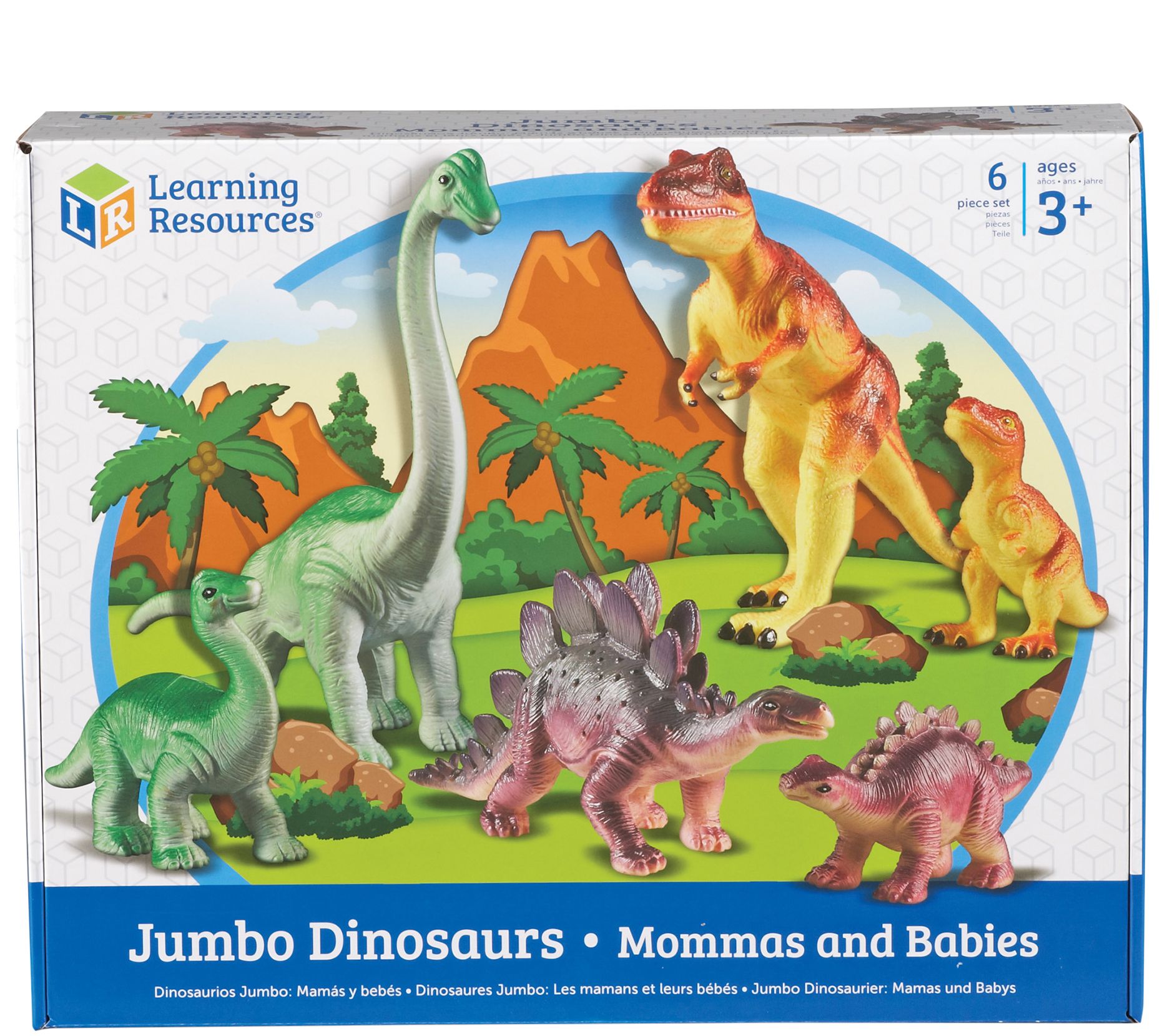 Learning Resources Jumbo Dinosaurs, Mommas AndBabies - QVC.com