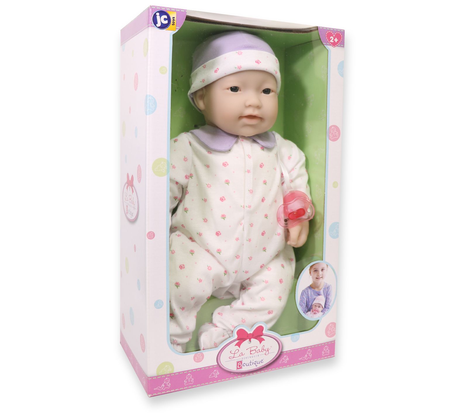 JC Toys 20 Caucasian Soft Body Doll, Pink