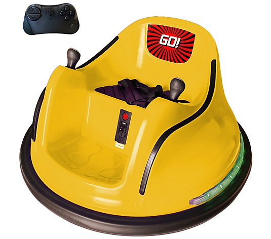 360 Spin Electric Kids Ride-on Bumper Car  Yellow