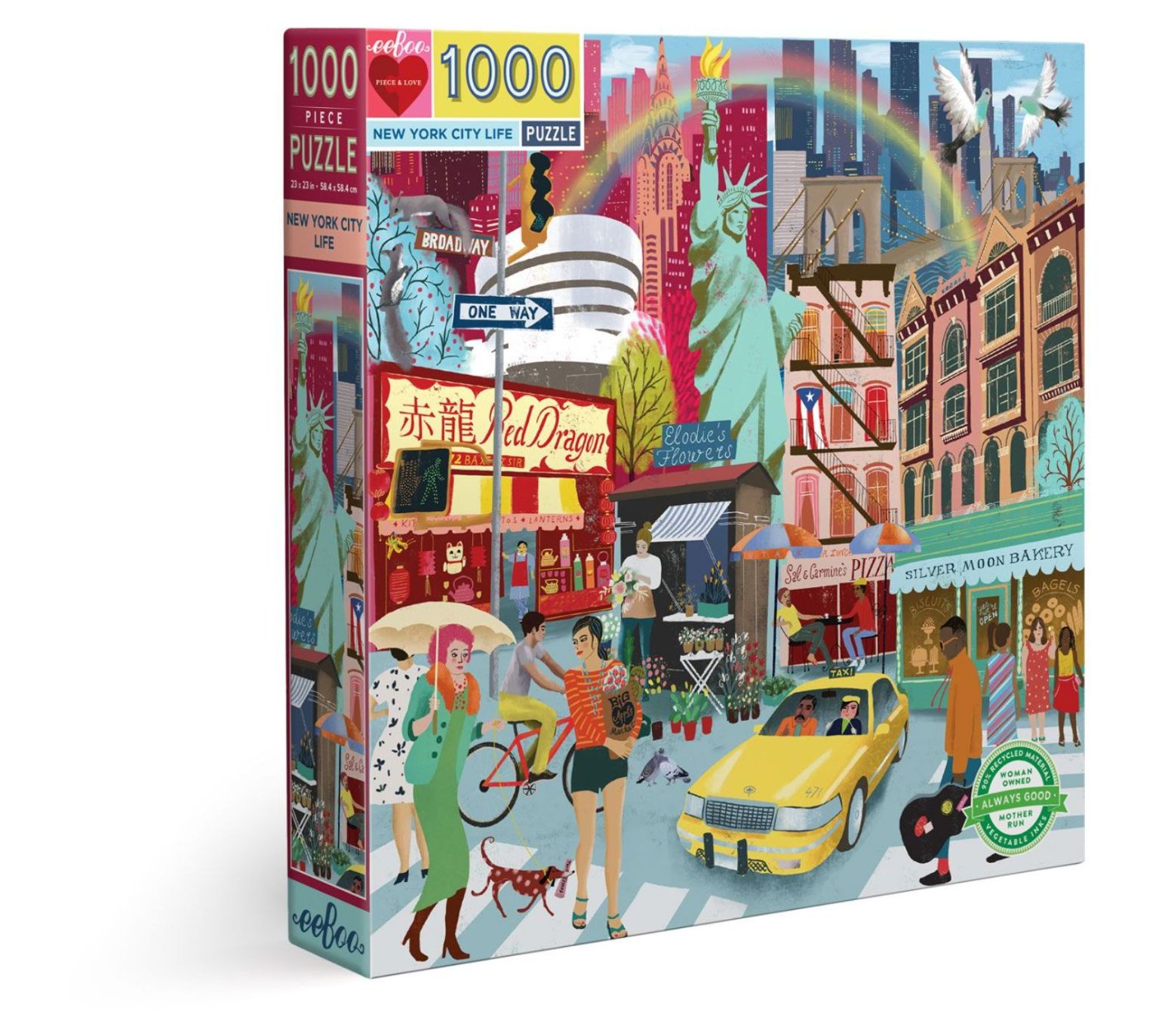 eeBoo Piece and Love New York Life Puzzle
