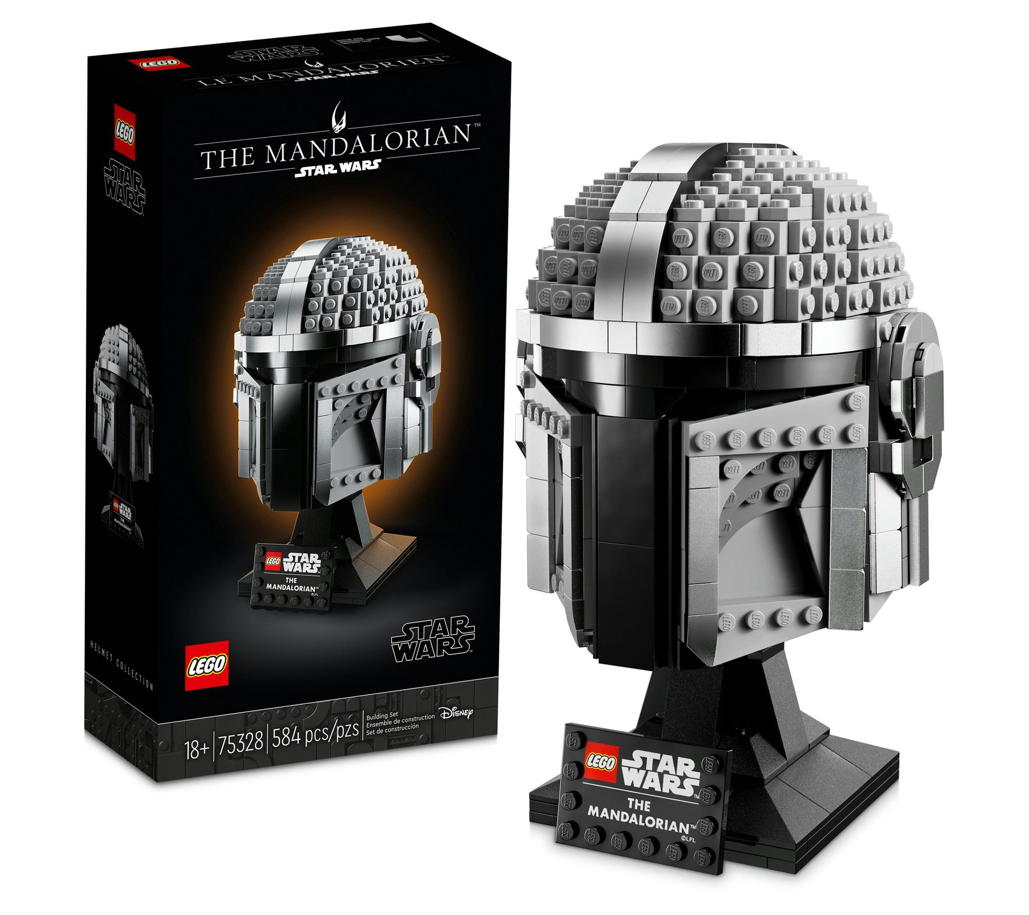 LEGO Star Wars The Mandalorian Helmet 75328 -Building Kit