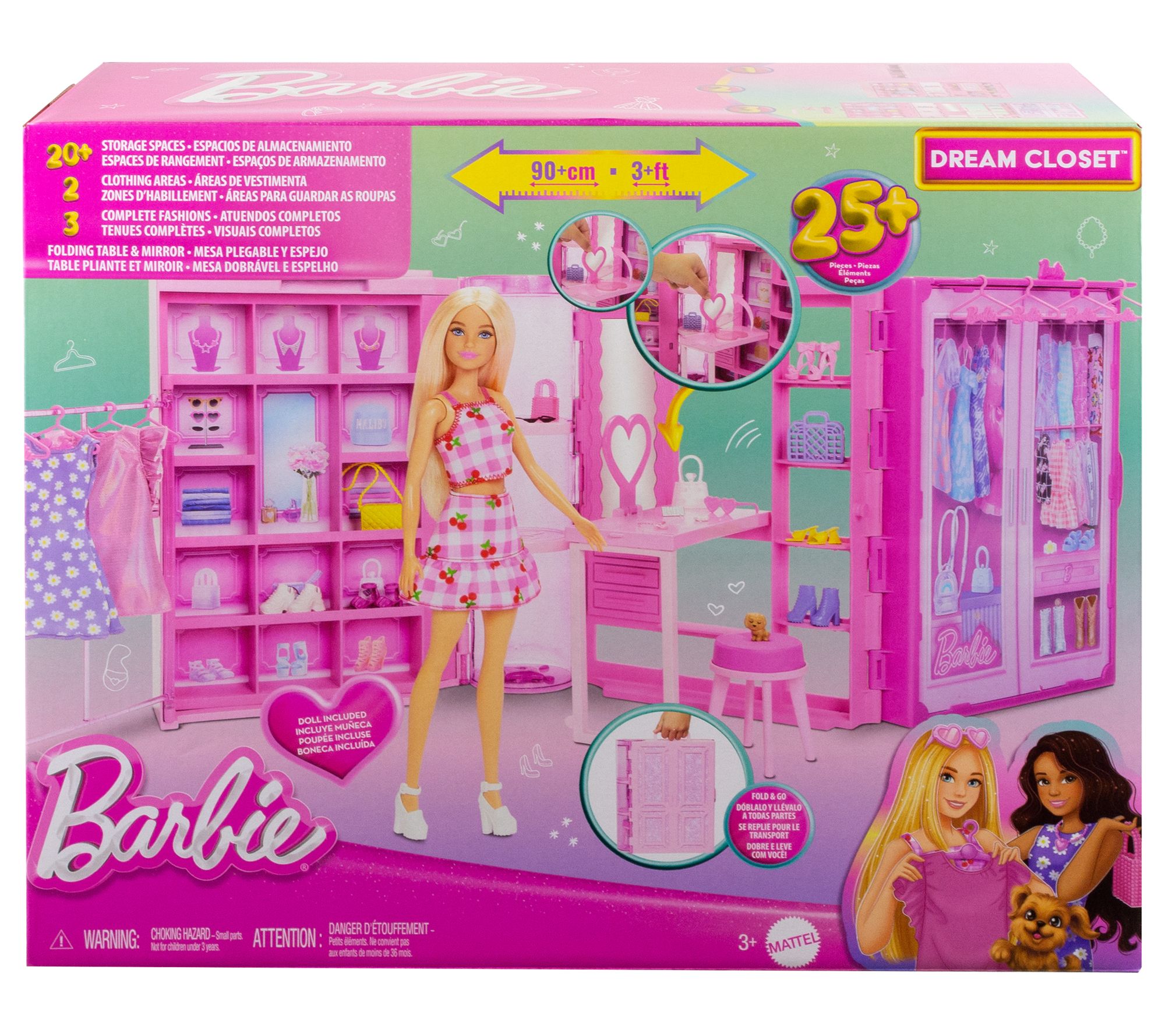 Barbie Dream Closet With Barbie Doll and Accessories - QVC.com