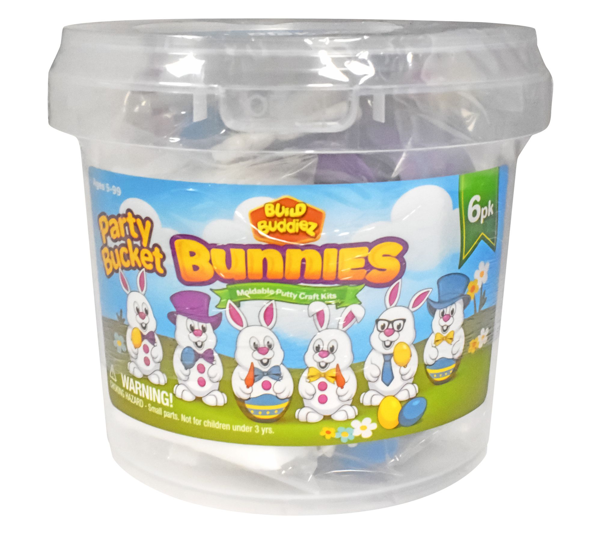 Build Buddiez Bunny 6pk Party Bucket