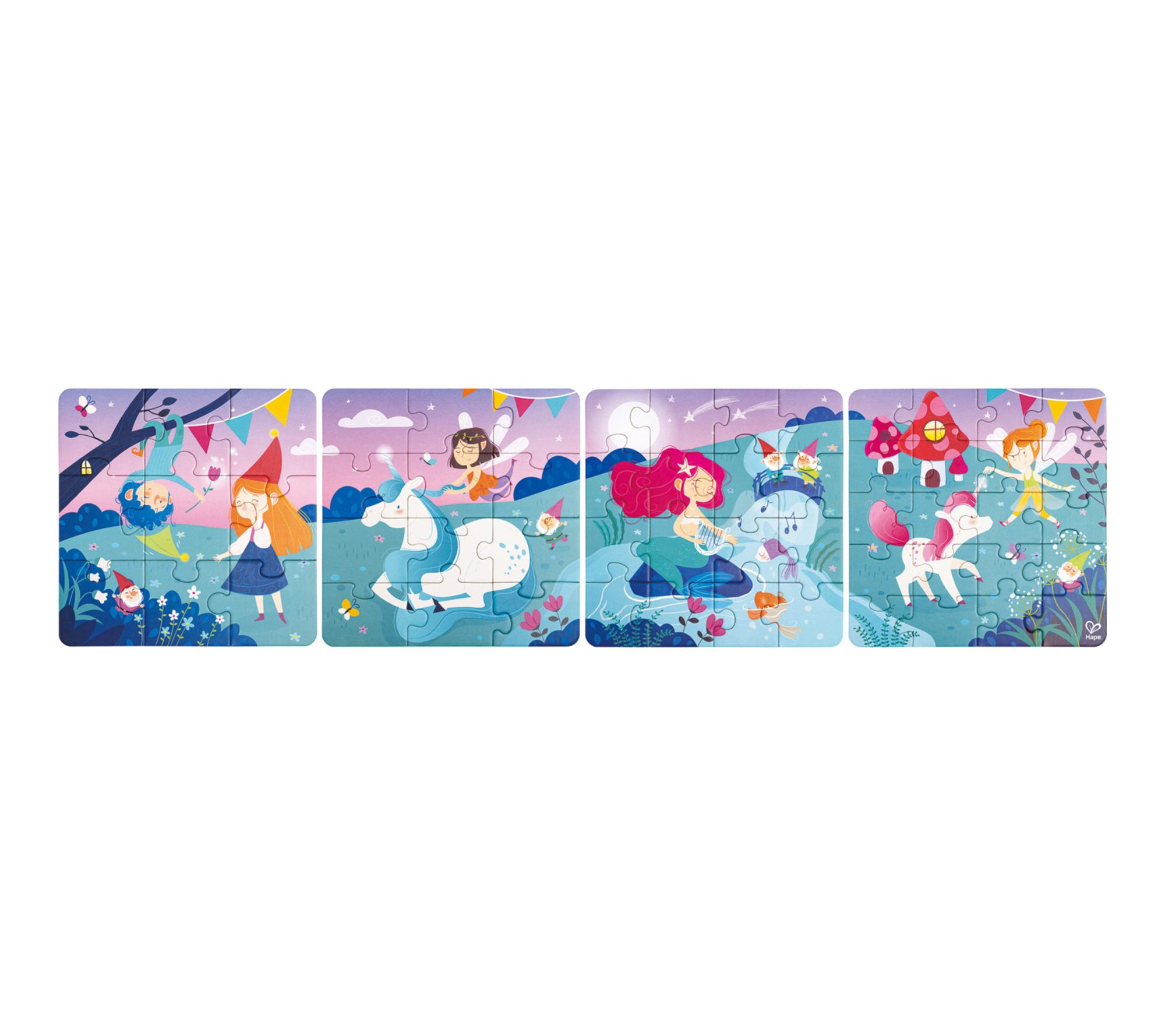 Hape Fairytale 4 Puzzles In 1 Create Scenes and  Stories