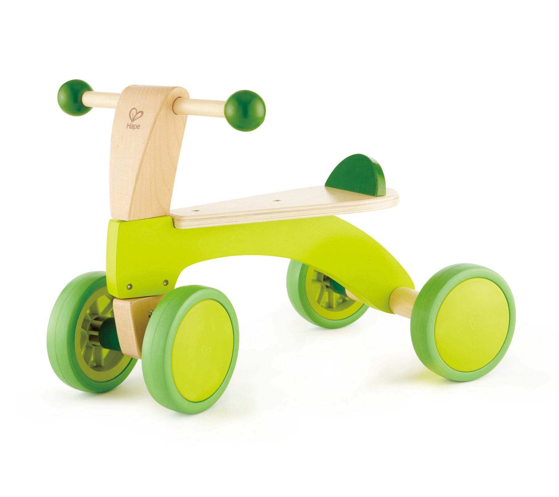 Hape Scoot Around Ride-On Wood Bike - Bright Green