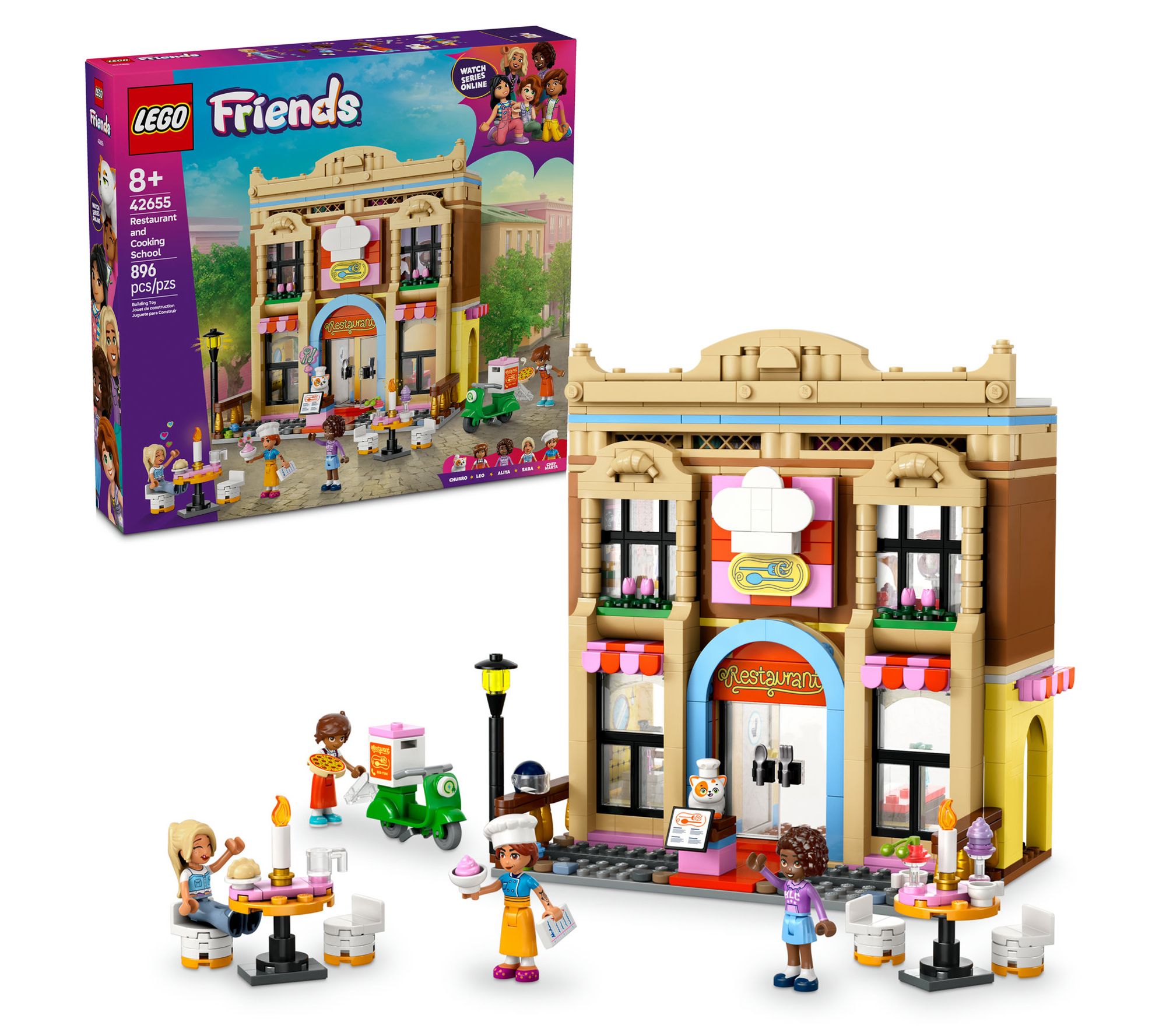 LEGO Friends Restaurant and Cooking School Pretend-Play
