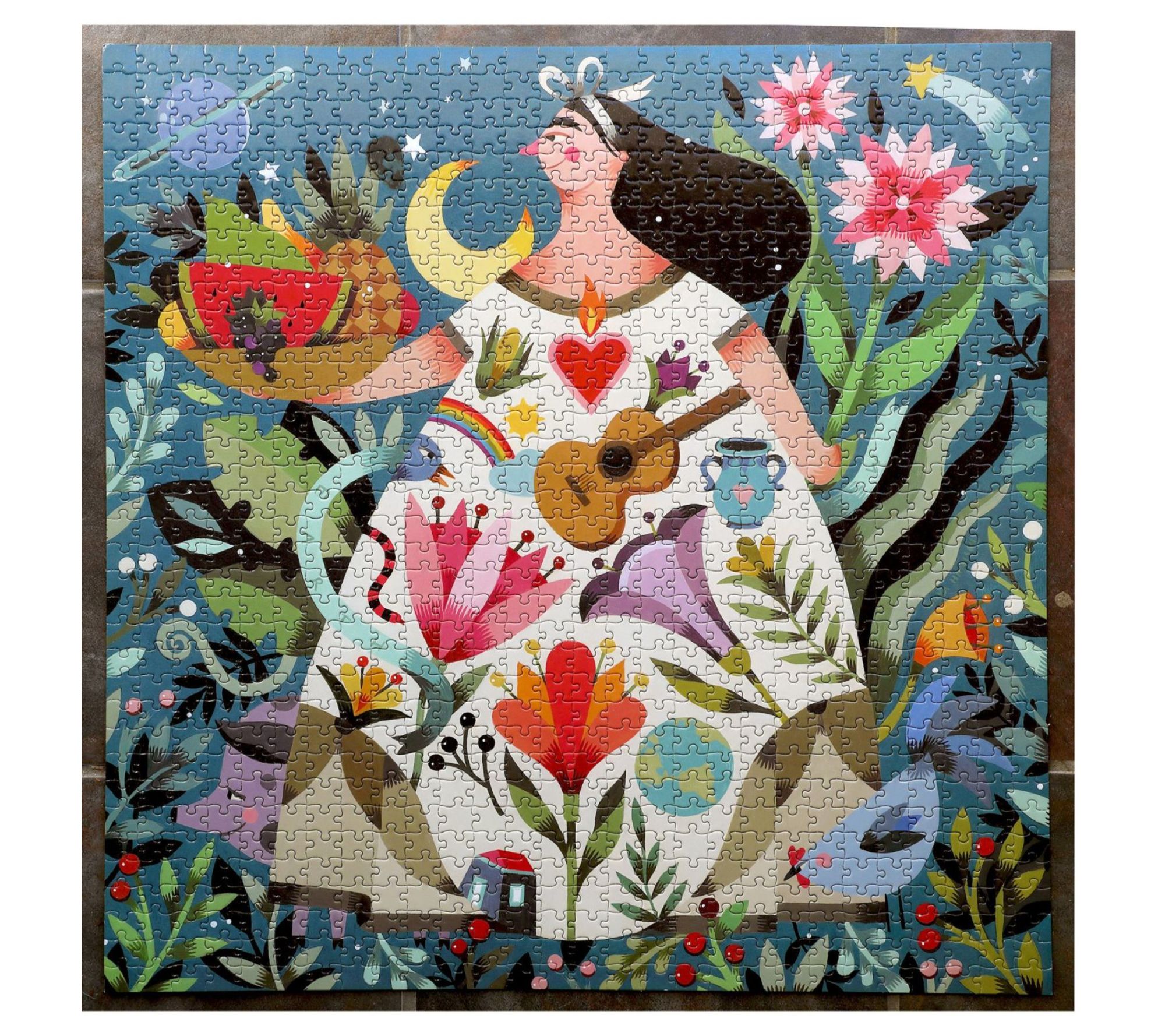 eeBoo Mother Earth 1000 Pc Sq Puzzle