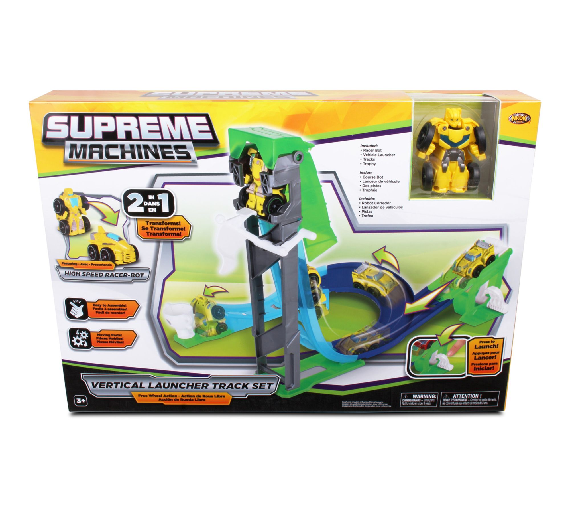 NKOK Supreme Machines High Speed Racer-Bot Launcher Track