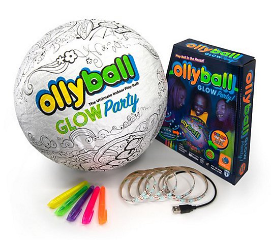 Ollyball Ultimate Colorable Indoor Play Ball 2-Pc Set