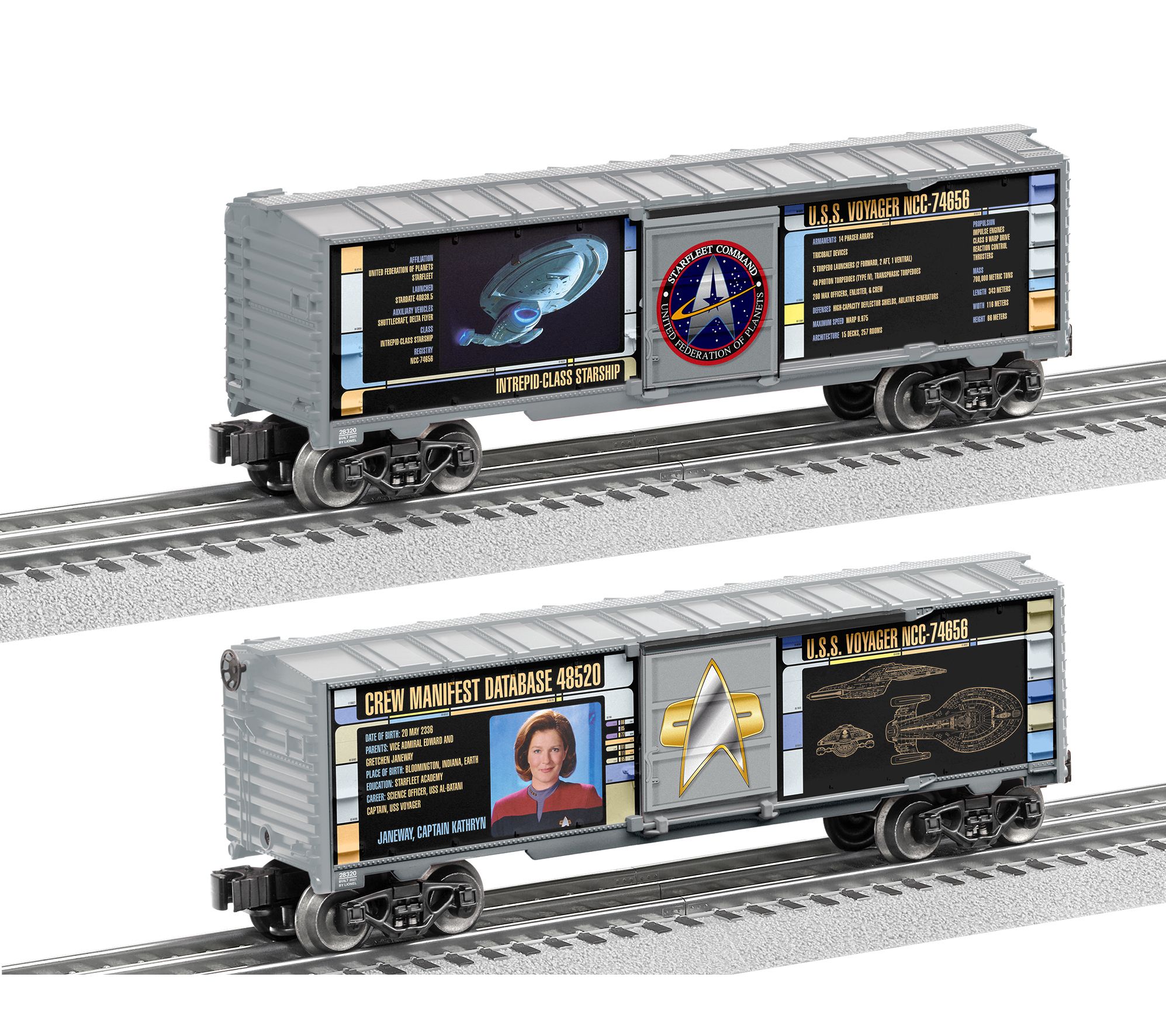 Lionel Star Trek Captain Janeway Train Boxcar - QVC.com