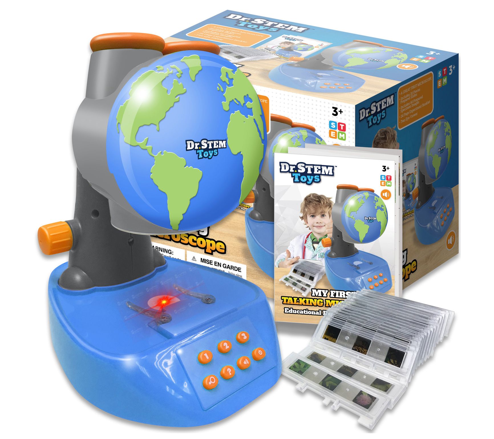 Dr. STEM My First Talking Microscope, 20 Slides& 60 Specimens
