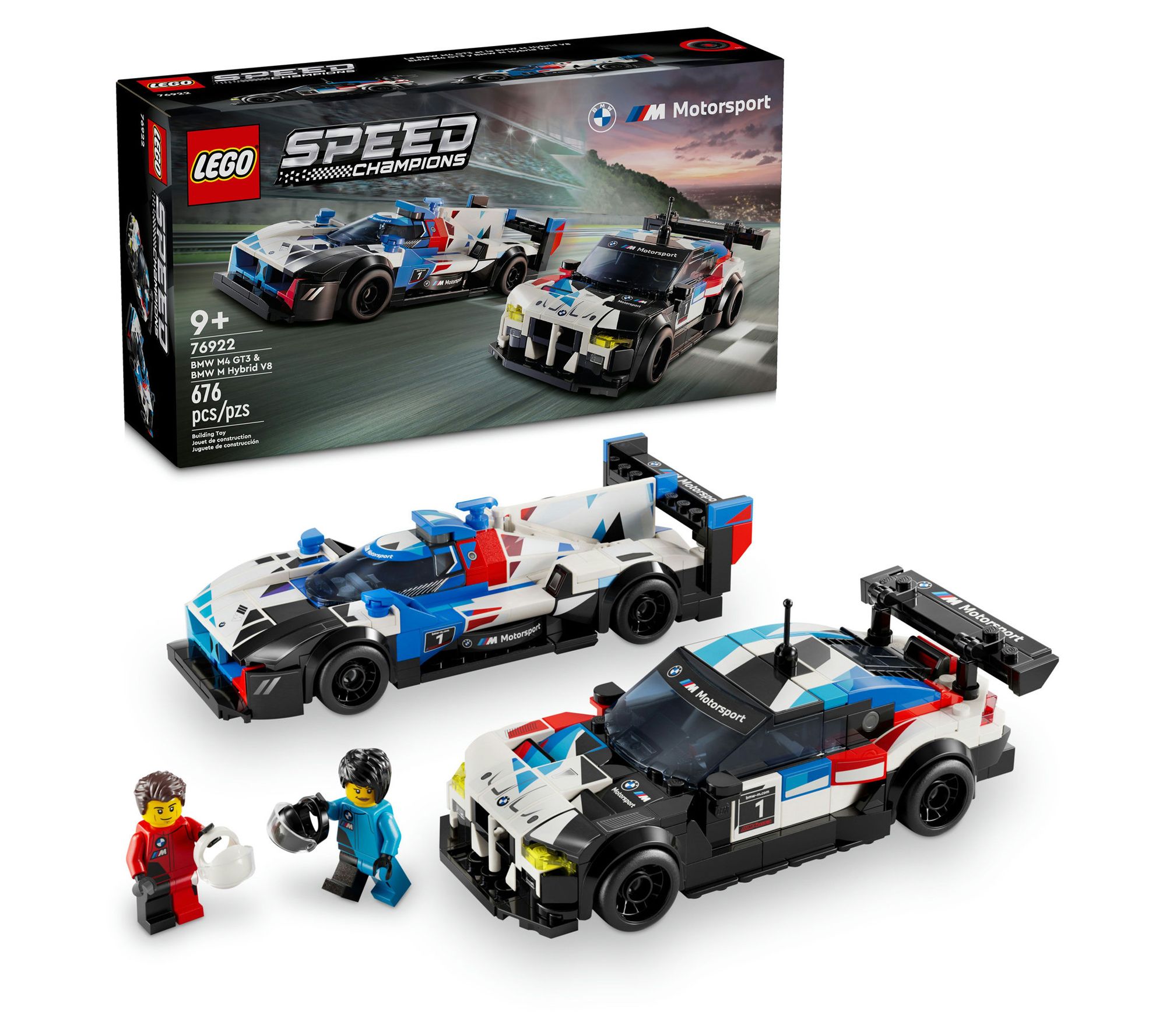 LEGO Speed Champions BMW M4 GT3 & BMW M HybridV8 Race Cars