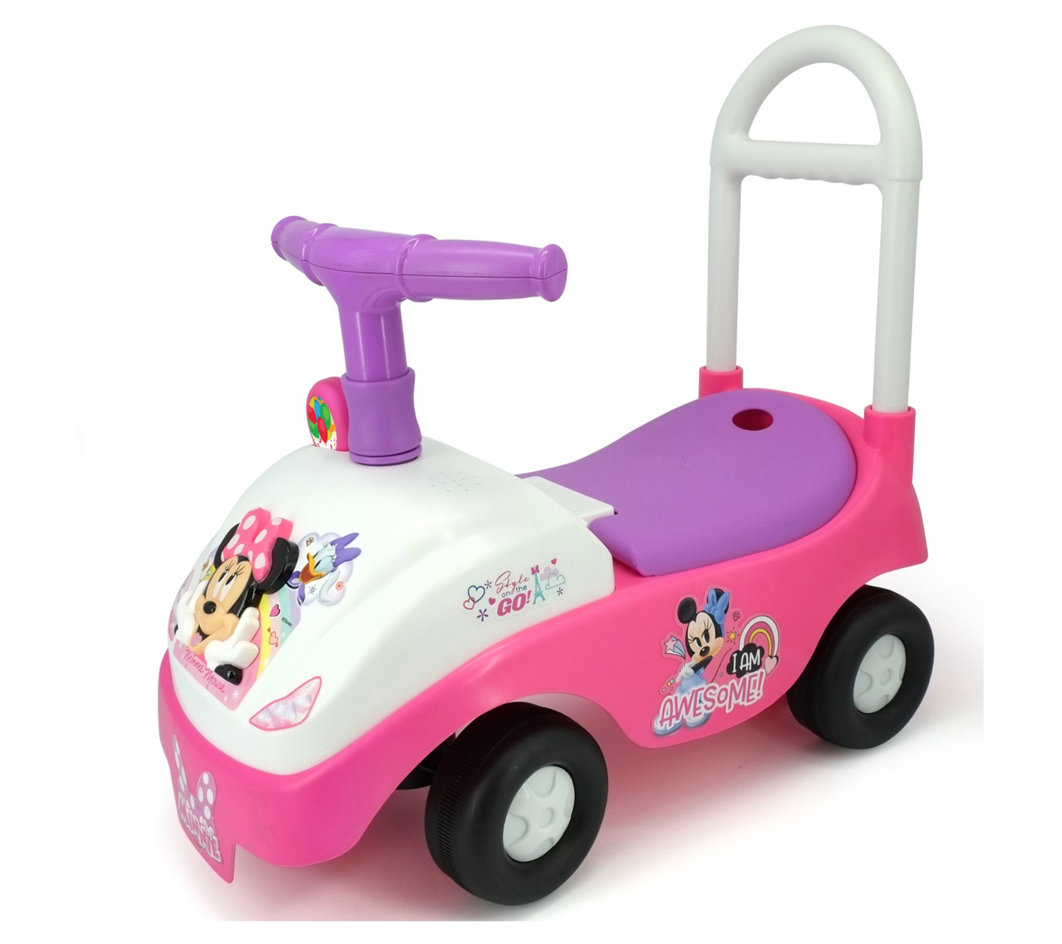 Kiddieland Foldable Handle Ride-On Disney Footto Floor Car