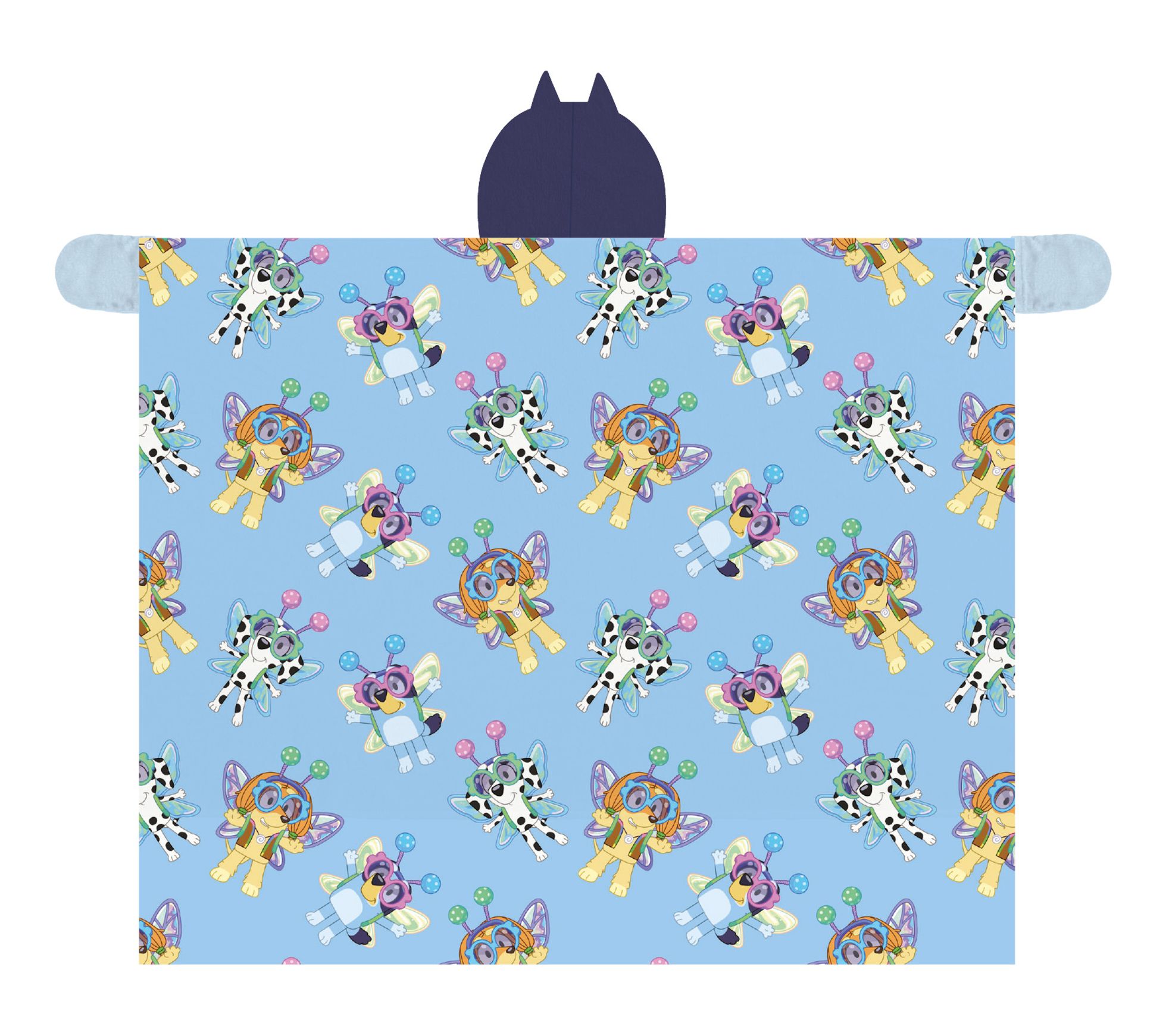 Bluey 50"x60" Hooded Throw with Hand Pockets