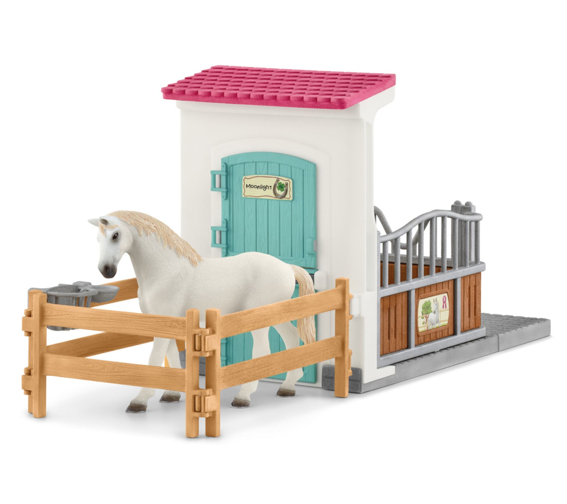 Schleich Horse Club: Horse Stall Extension - 21Piece Playset
