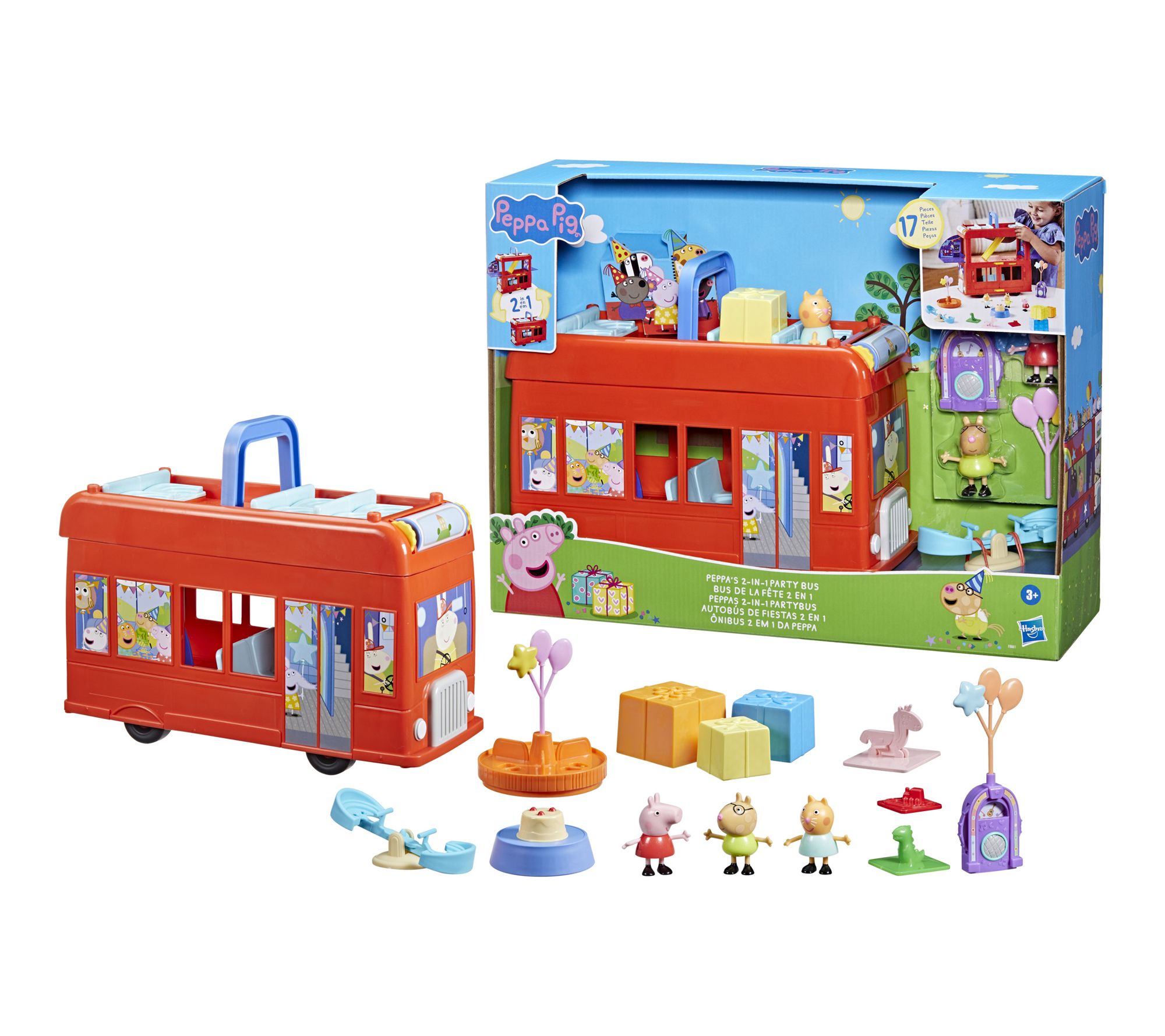 Hasbro Peppa Pig Peppa's 2-in-1 Party Bus Playset
