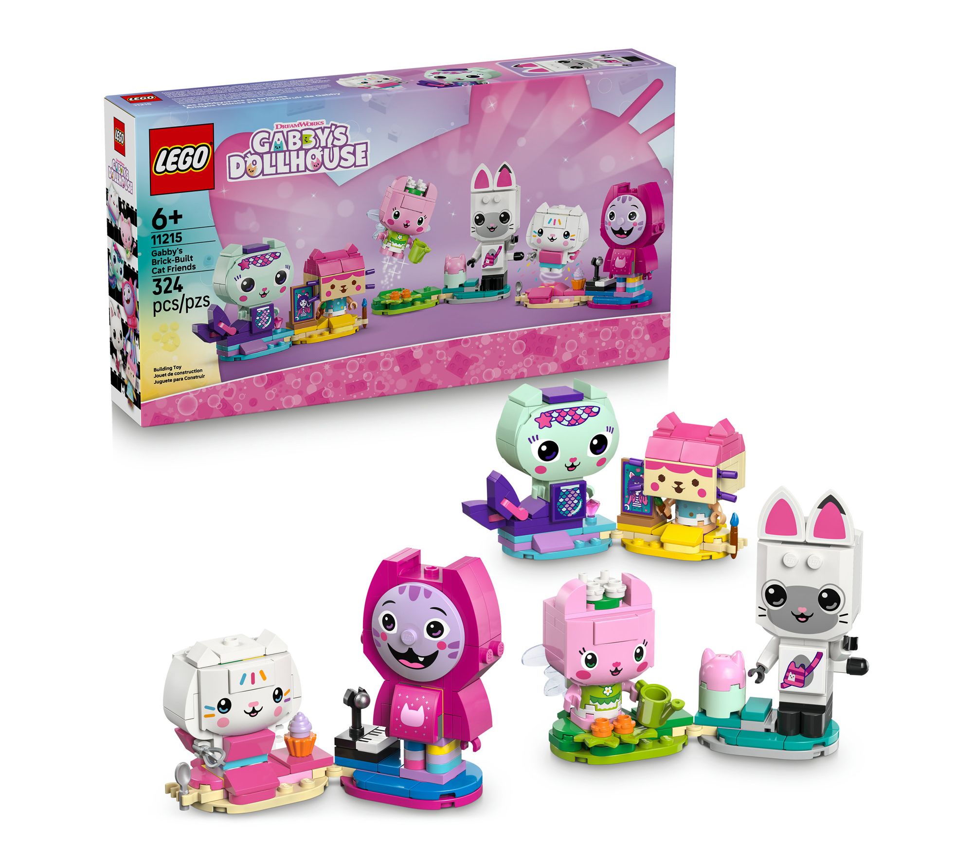 LEGO Gabby's Dollhouse Gabby's Brick-Built CatFriends 11215
