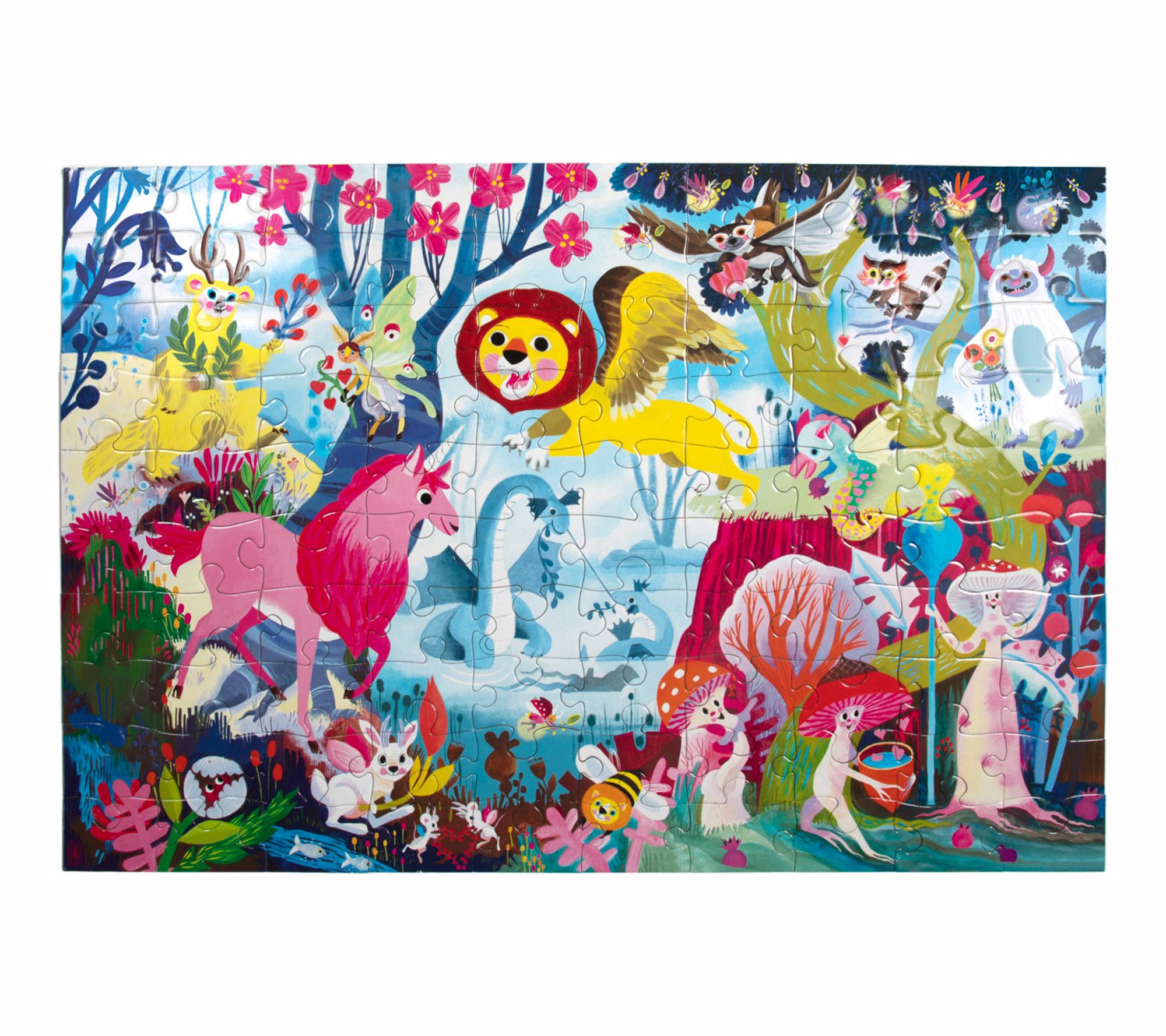eeBoo Magical Creatures 100 piece Puzzle