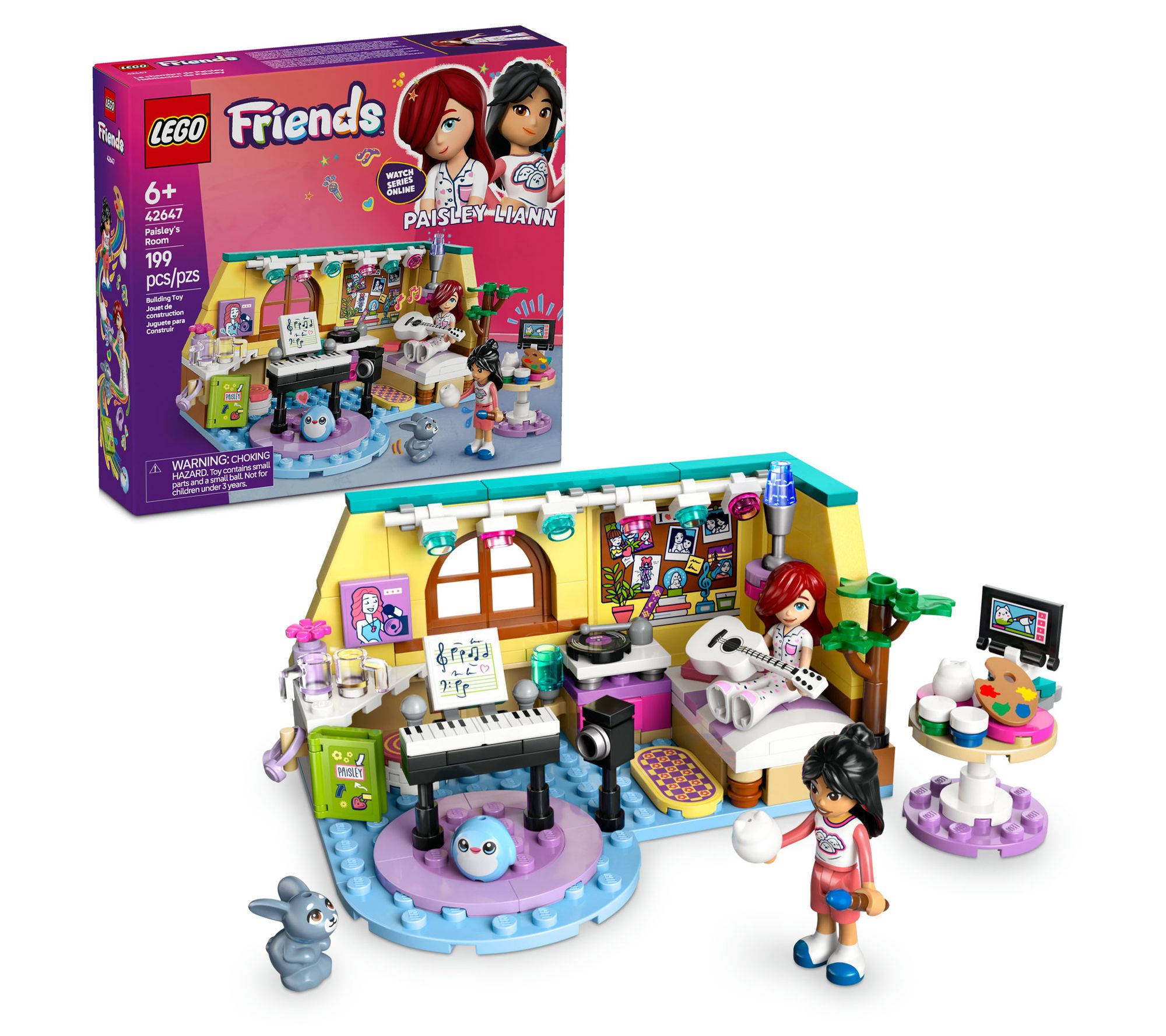 LEGO Friends Paisley's Room Pretend Play Bedroom Playset