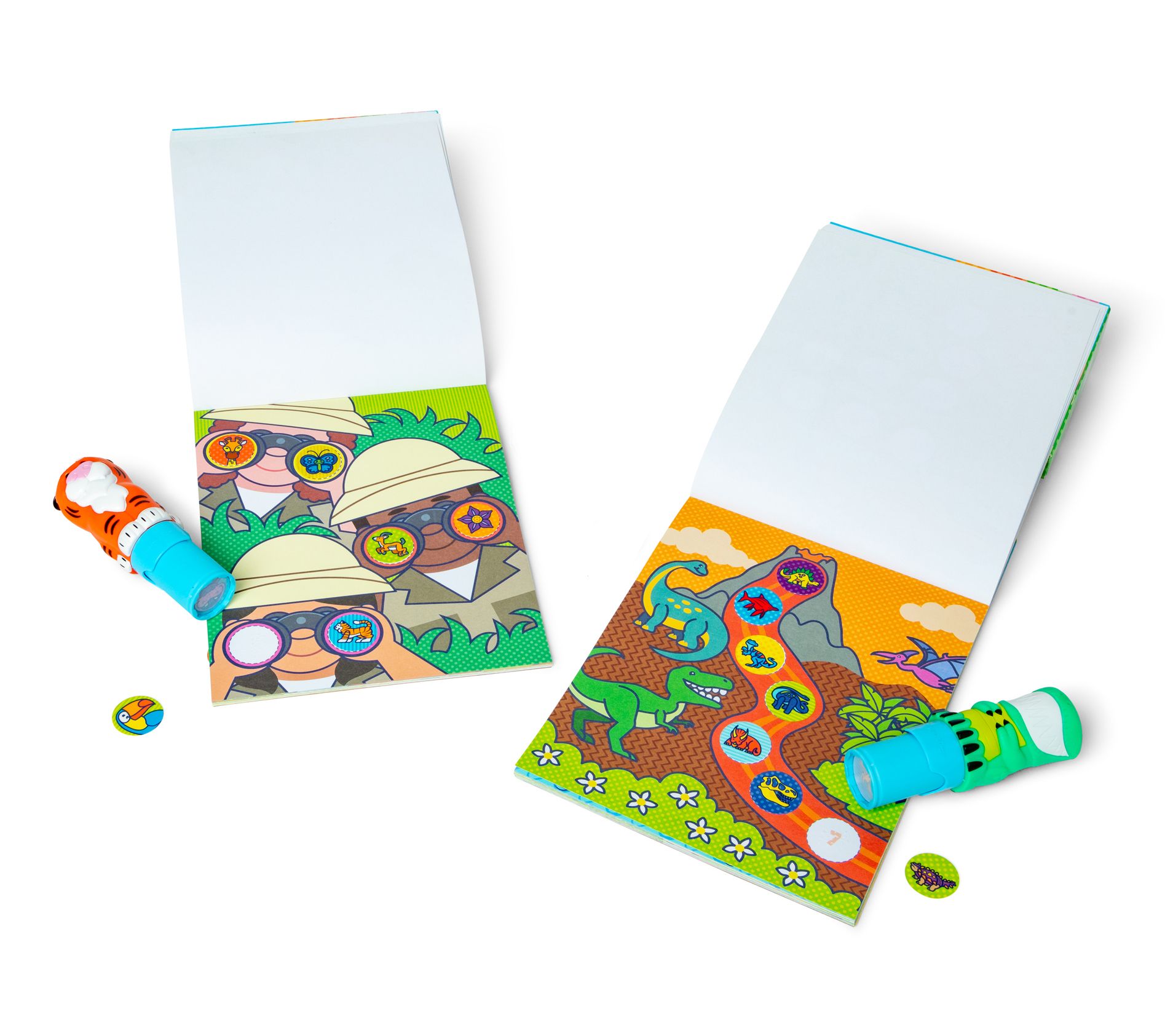 Melissa & Doug Sticker Wow Dino & Tiger Bundle