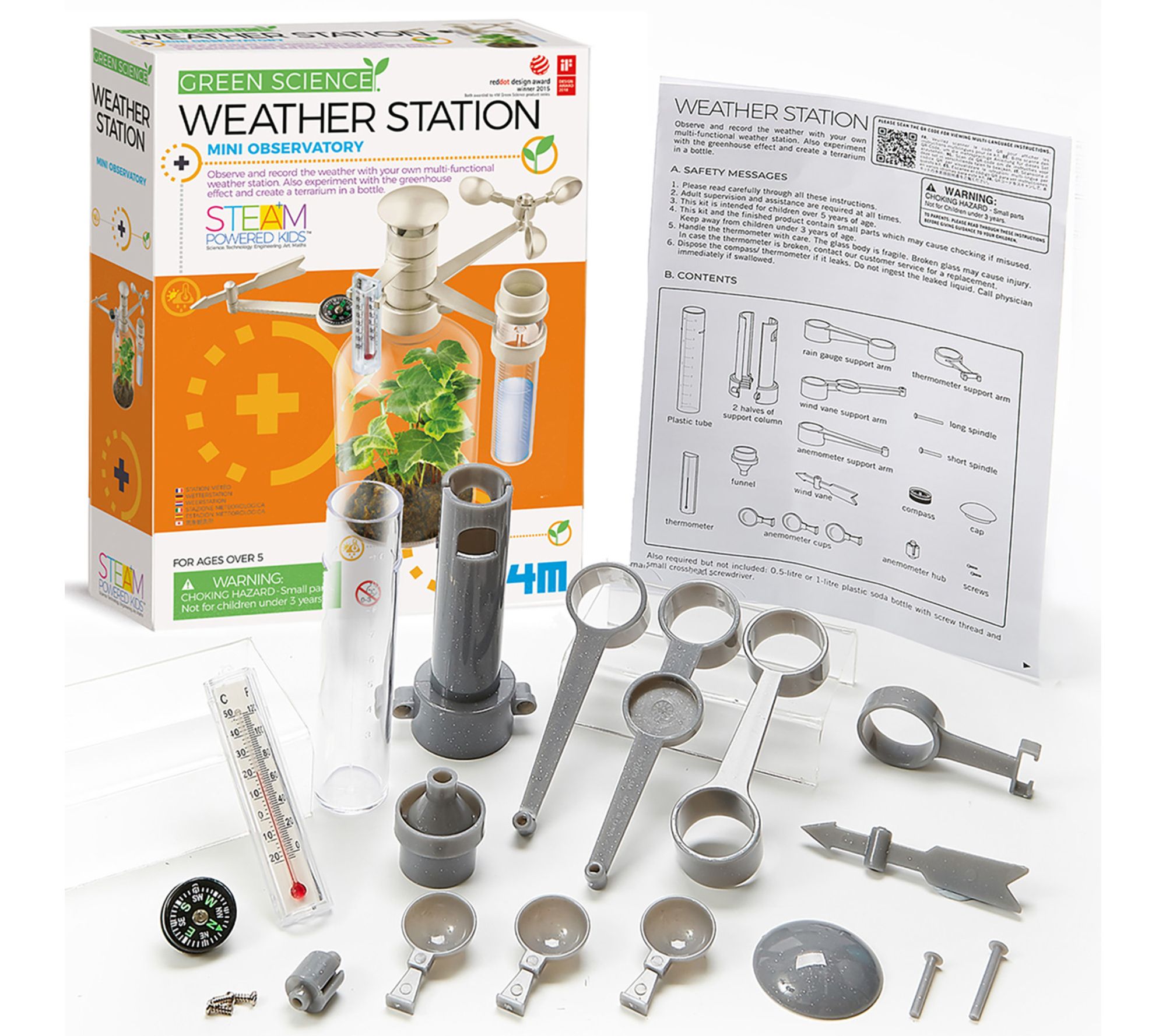 4M Green Science Weather Station - DIY Mini Observatory Kit