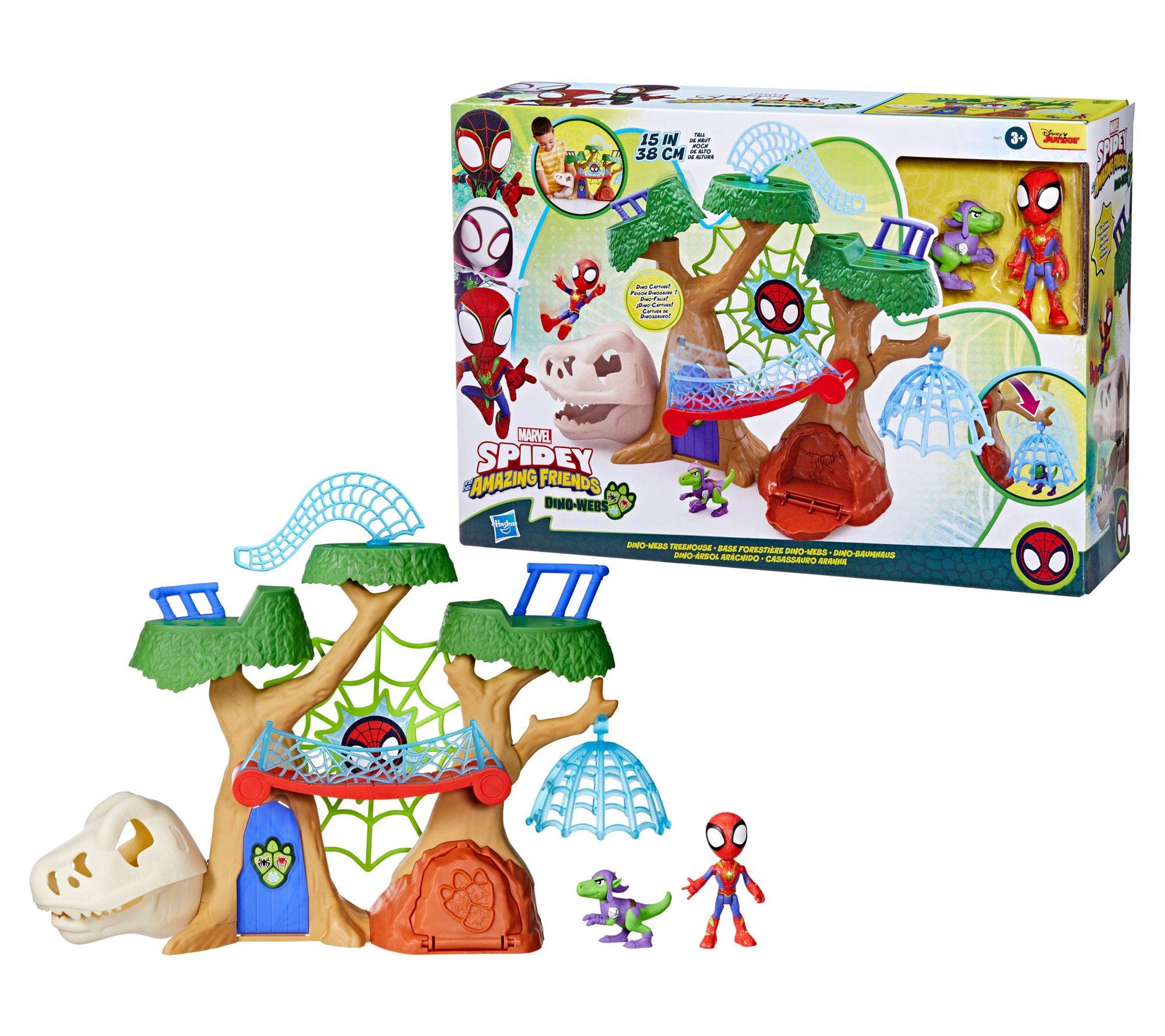 Hasbro Spidey and Friends Dino-Webs Treehouse Playset