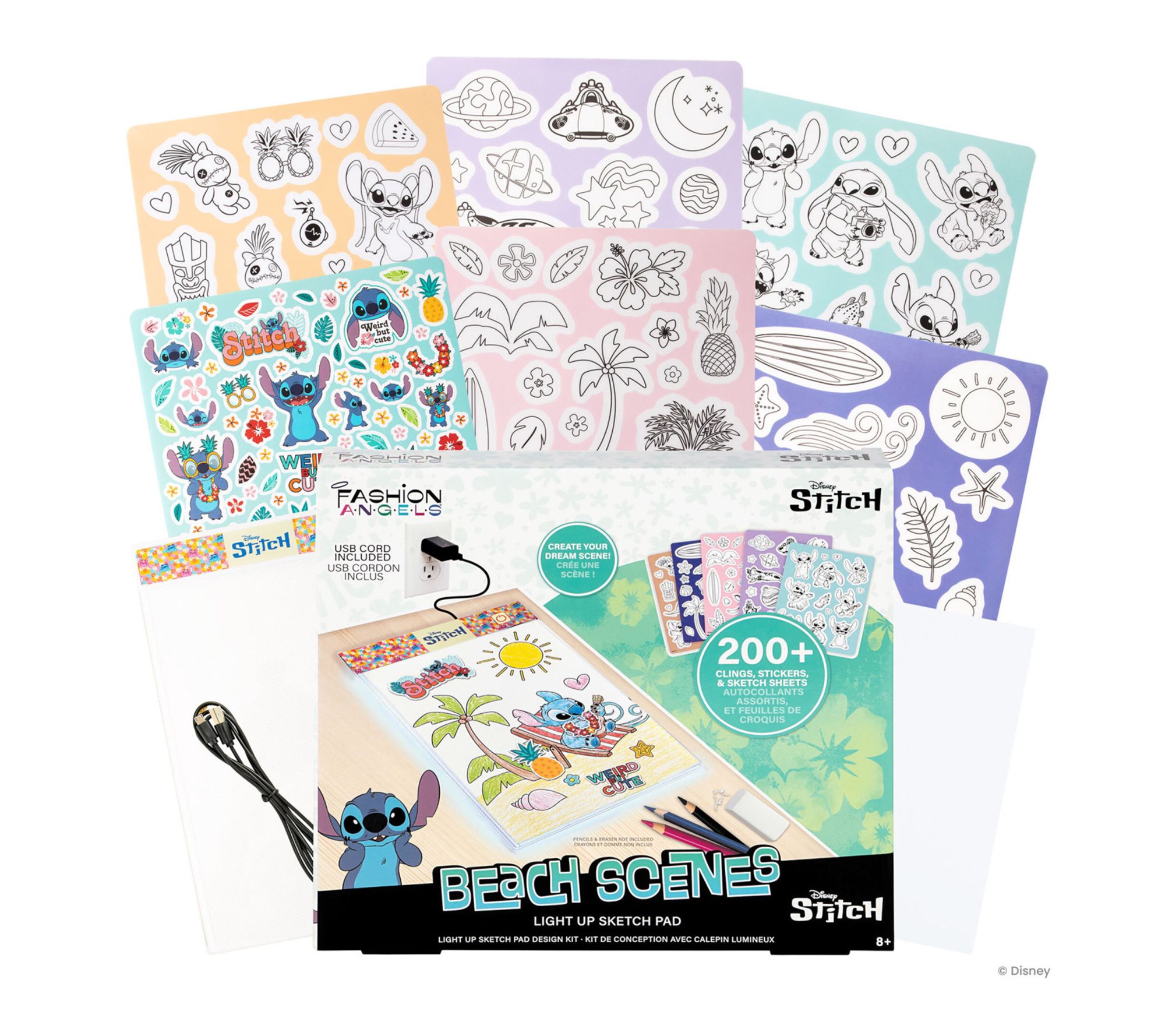 Fashion Angels Light Up Sketch Pad Art Kit