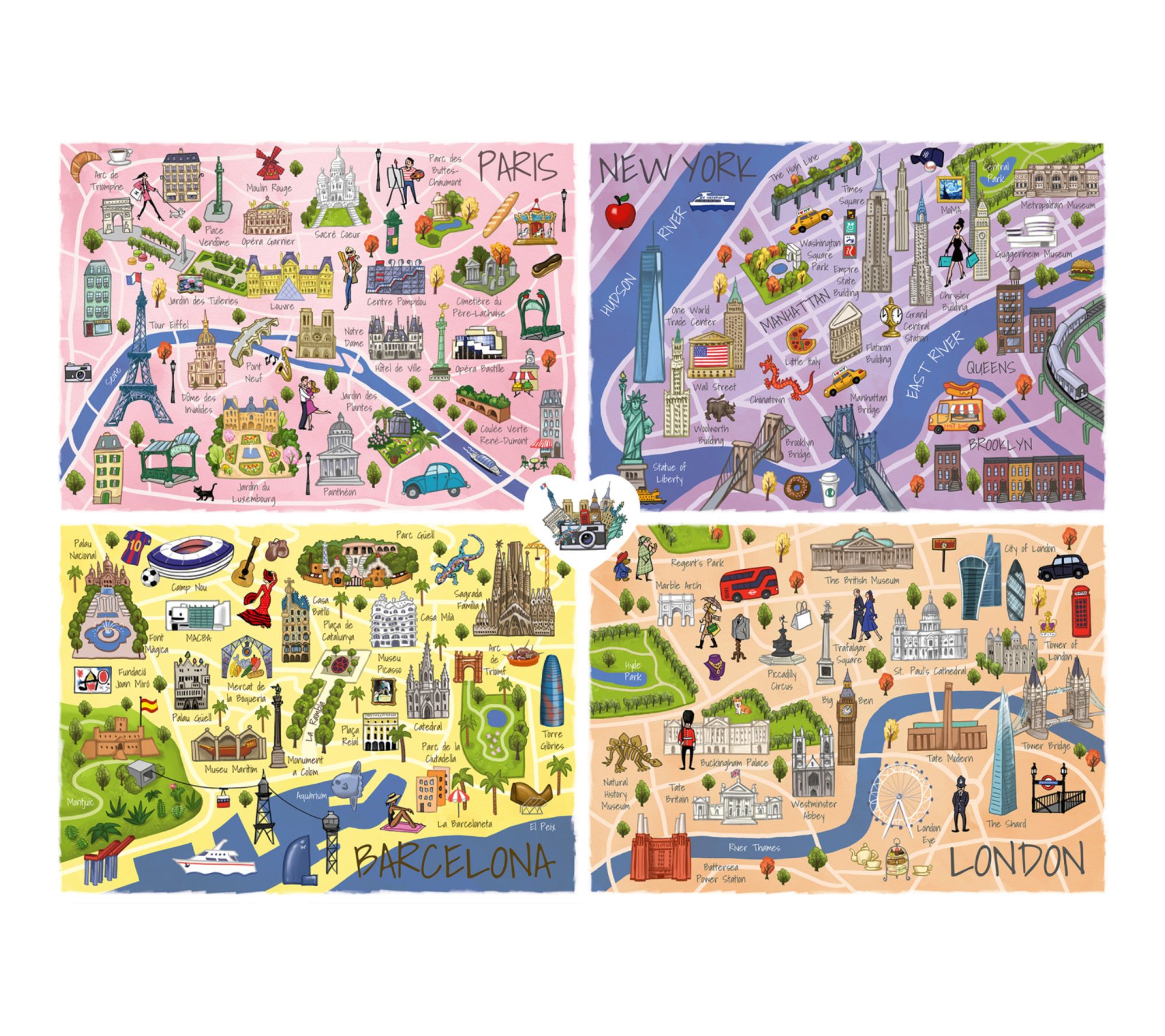 TEAMPUZZLE City Trip 1000 piece Puzzle