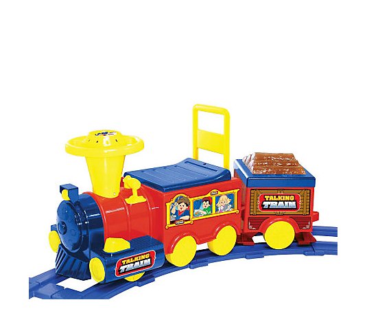 6V Talking Train with Track Battery-operated Ride On