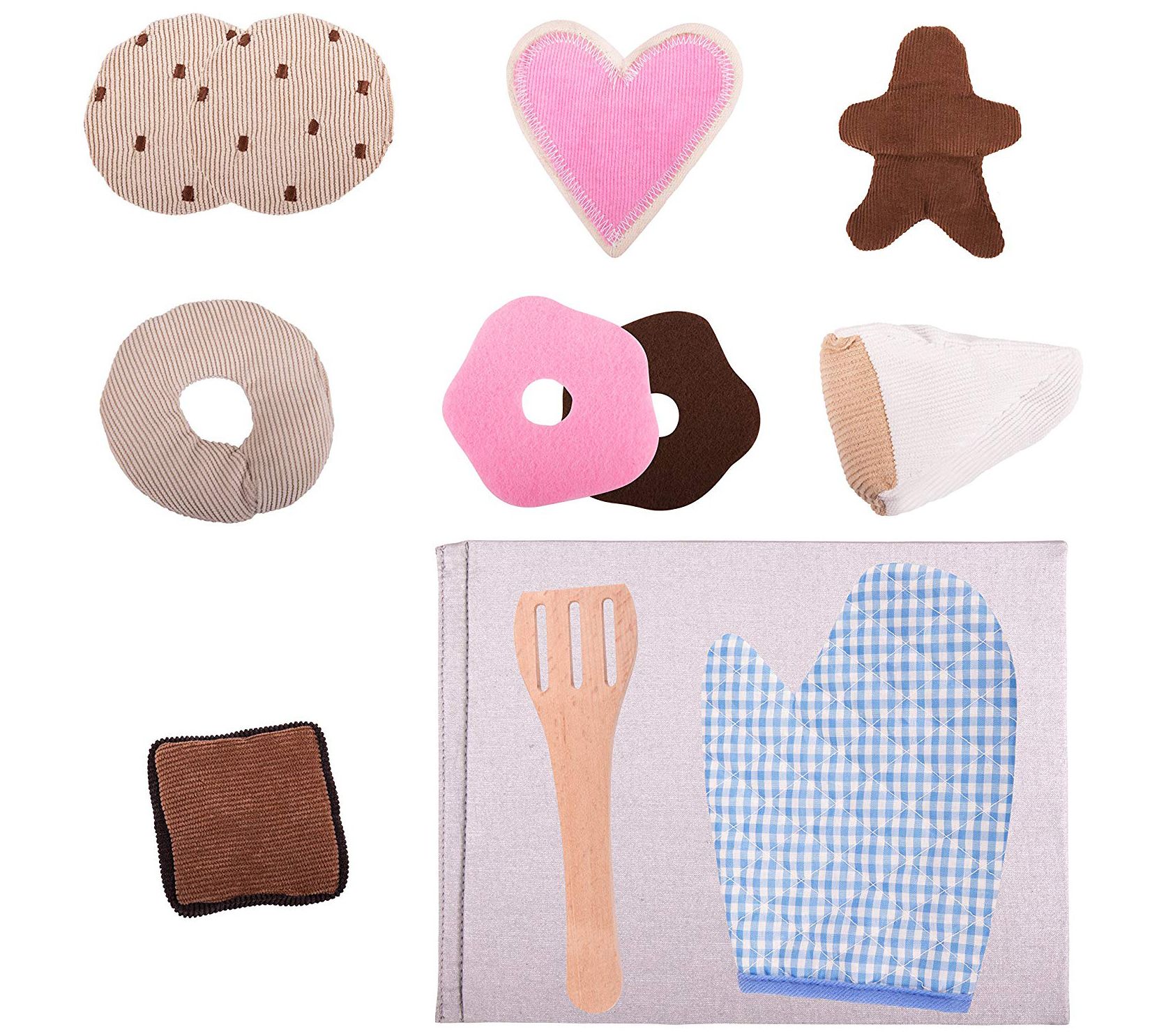 PopOhVer Plush Food Set Donuts & Pastries